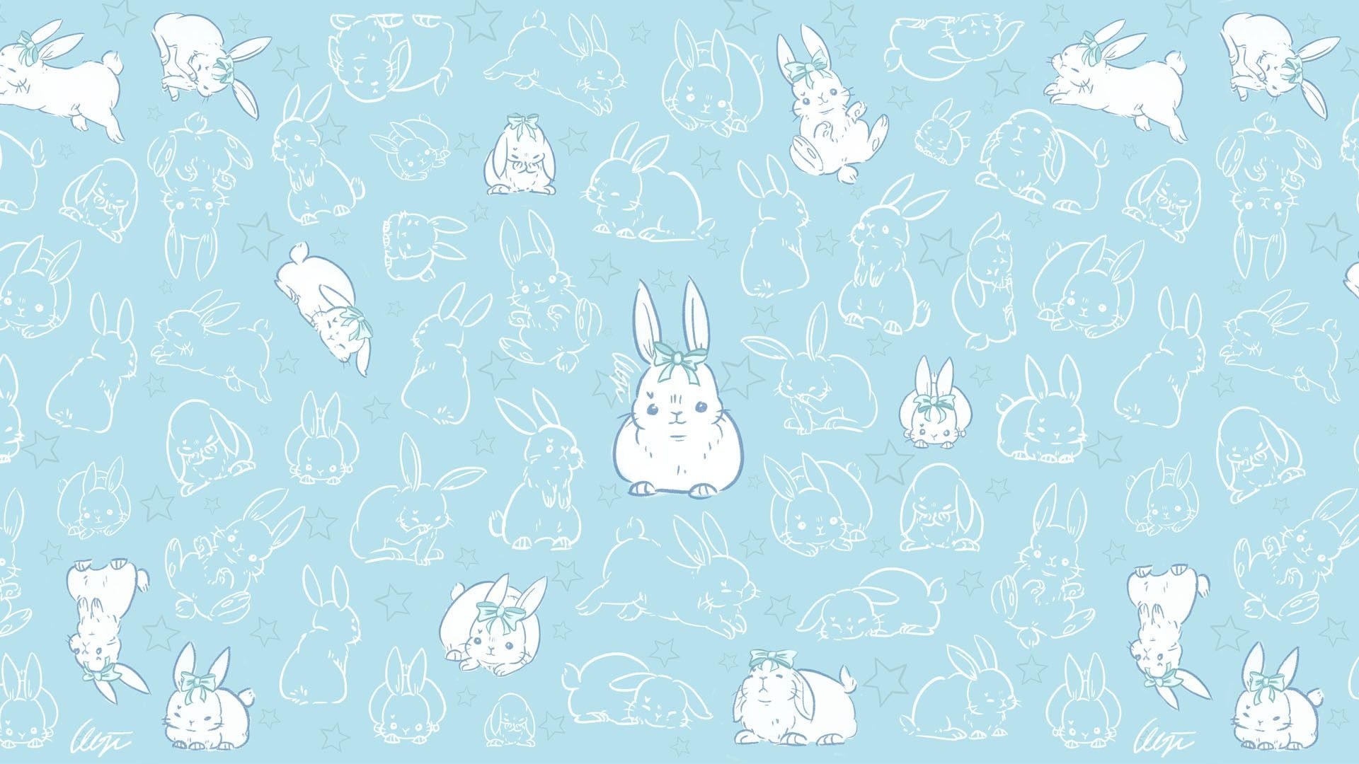 1920x1080 Blue Bunny Wallpaper Free Blue.wallpaperaccess.com, Desktop