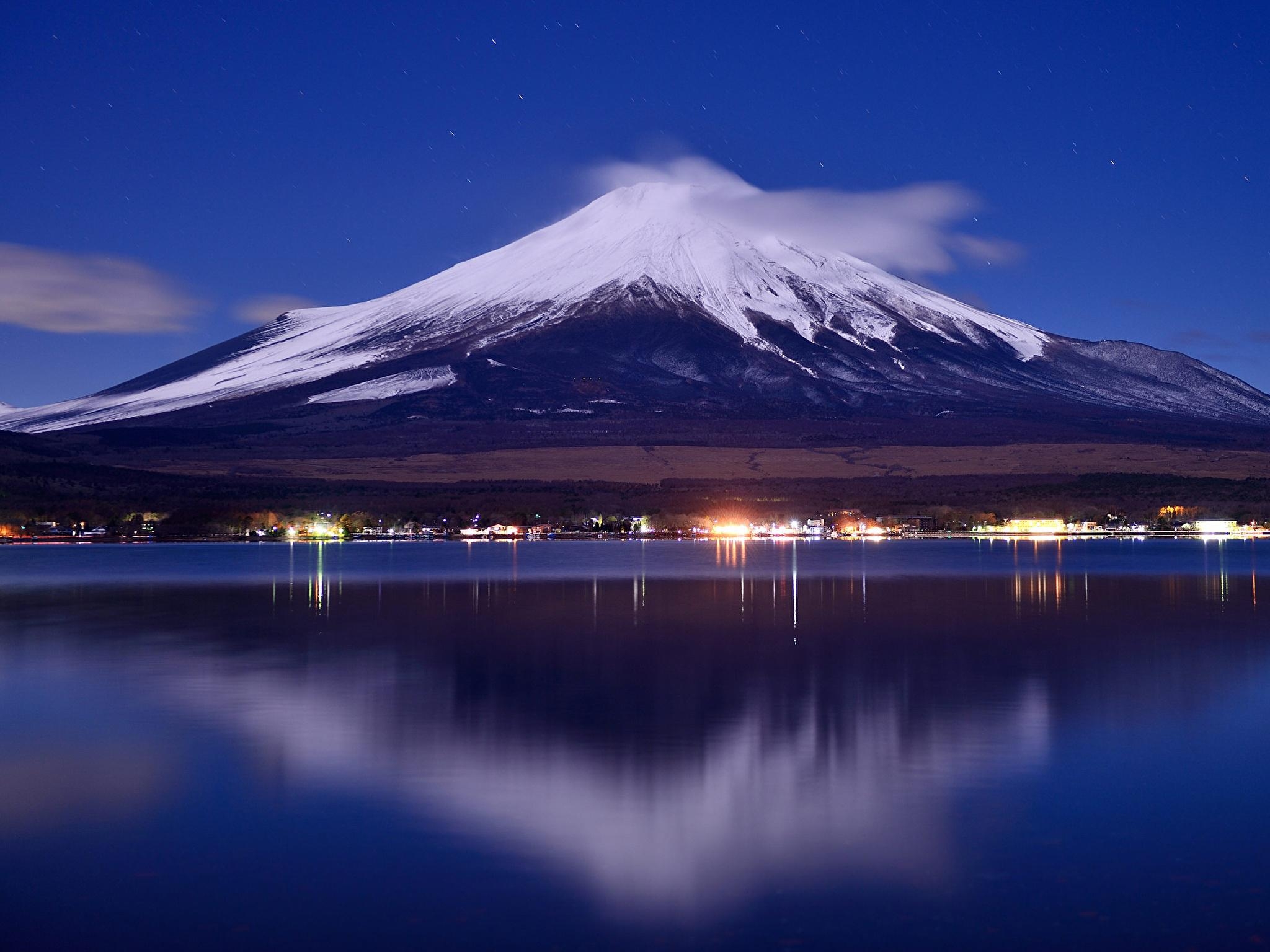 2050x1540 Wallpaper Mount Fuji Japan Volcano Nature Mountains, Desktop