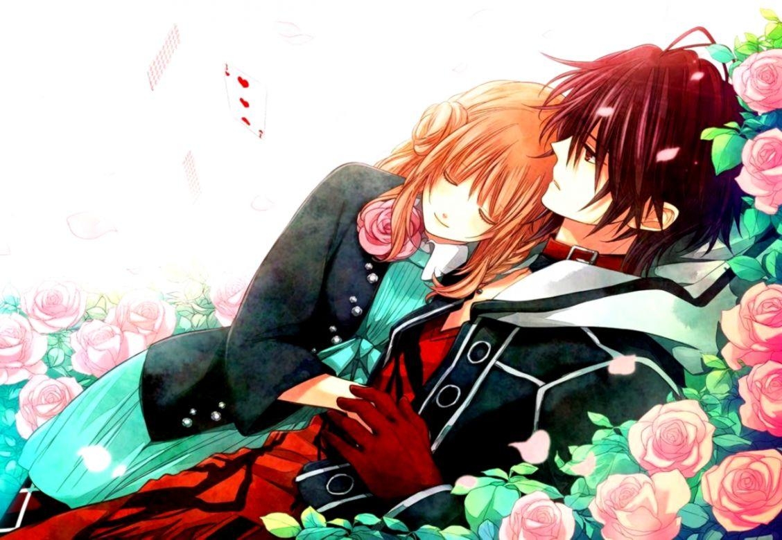 1130x780 Anime Couple Romantic Wallpaper HD, Desktop