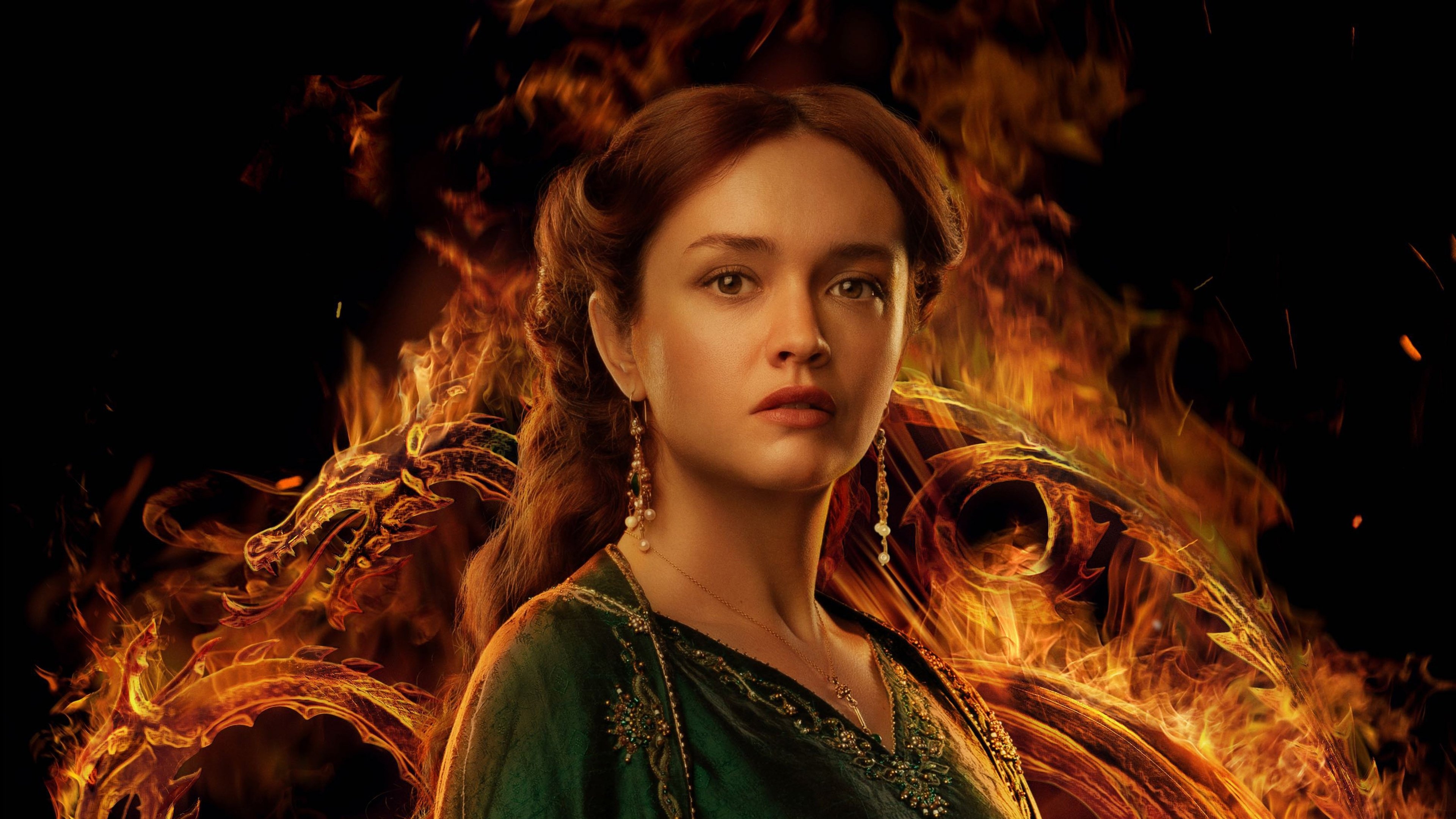 3840x2160 House of the Dragon Wallpaper 4K, Olivia Cooke, Alicent Hightower, 2022 Series, Movies, Desktop