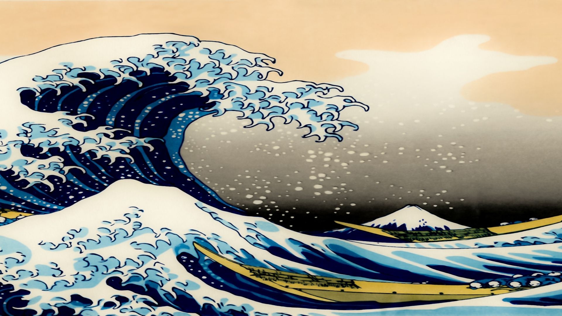 1920x1080 Free download the great wave off kanagawa by k liss customization, Desktop