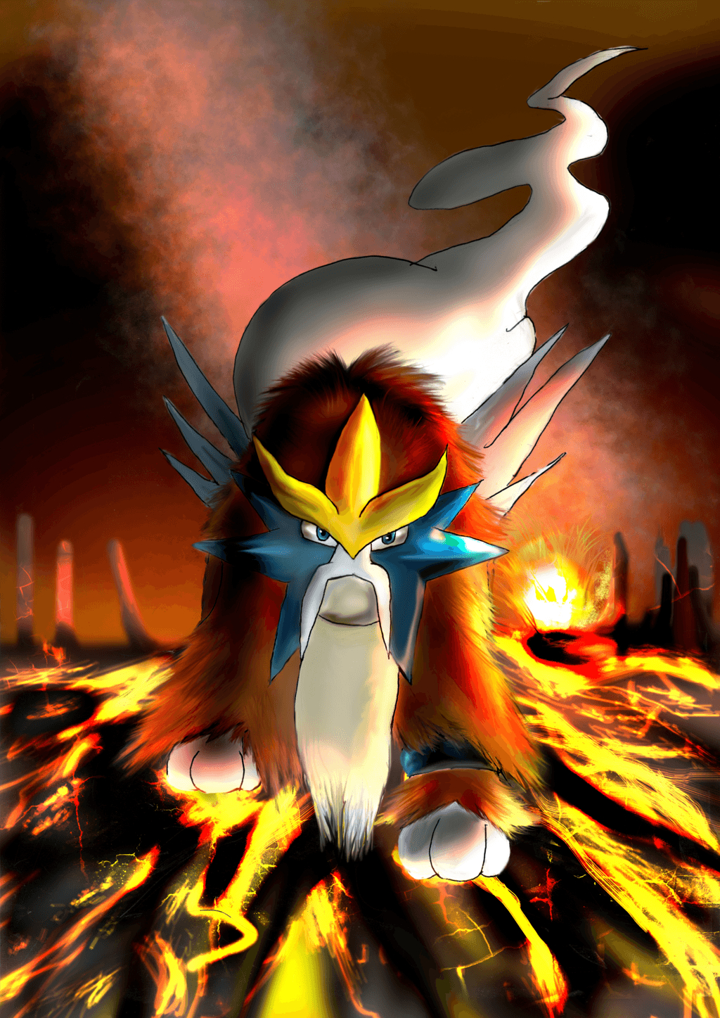 1030x1450 Entei Wallpaper, Phone