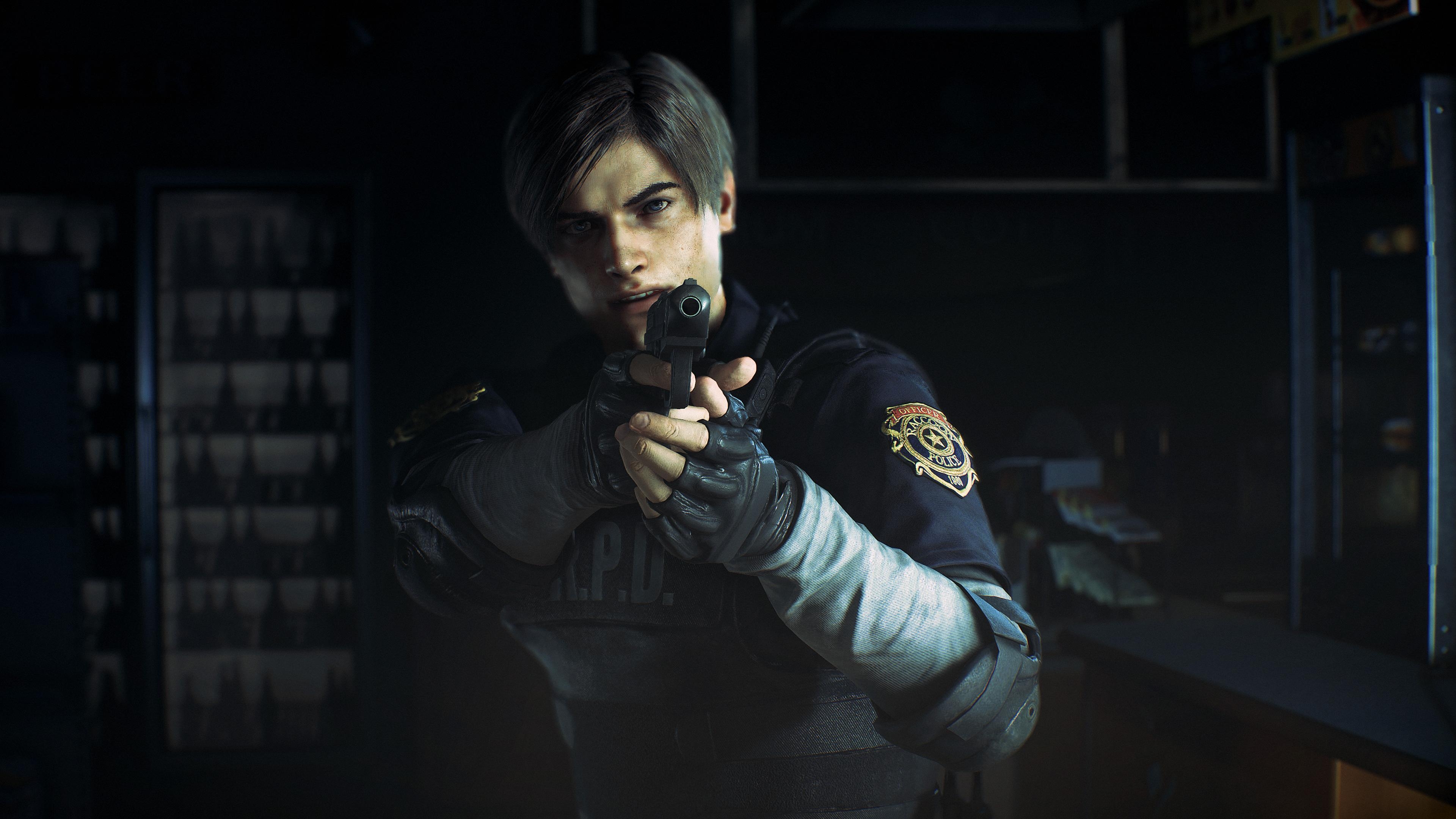 3840x2160 Leon Kennedy In Resident Evil 2 2019 4k 1024x768, Desktop