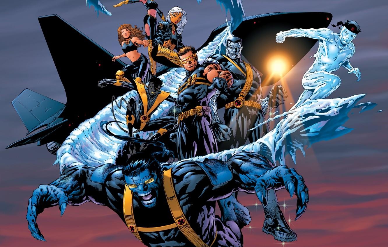 1340x850 Wallpaper Ice, The Sky, The Plane, X Men, Storm, Comic, Marvel, Desktop