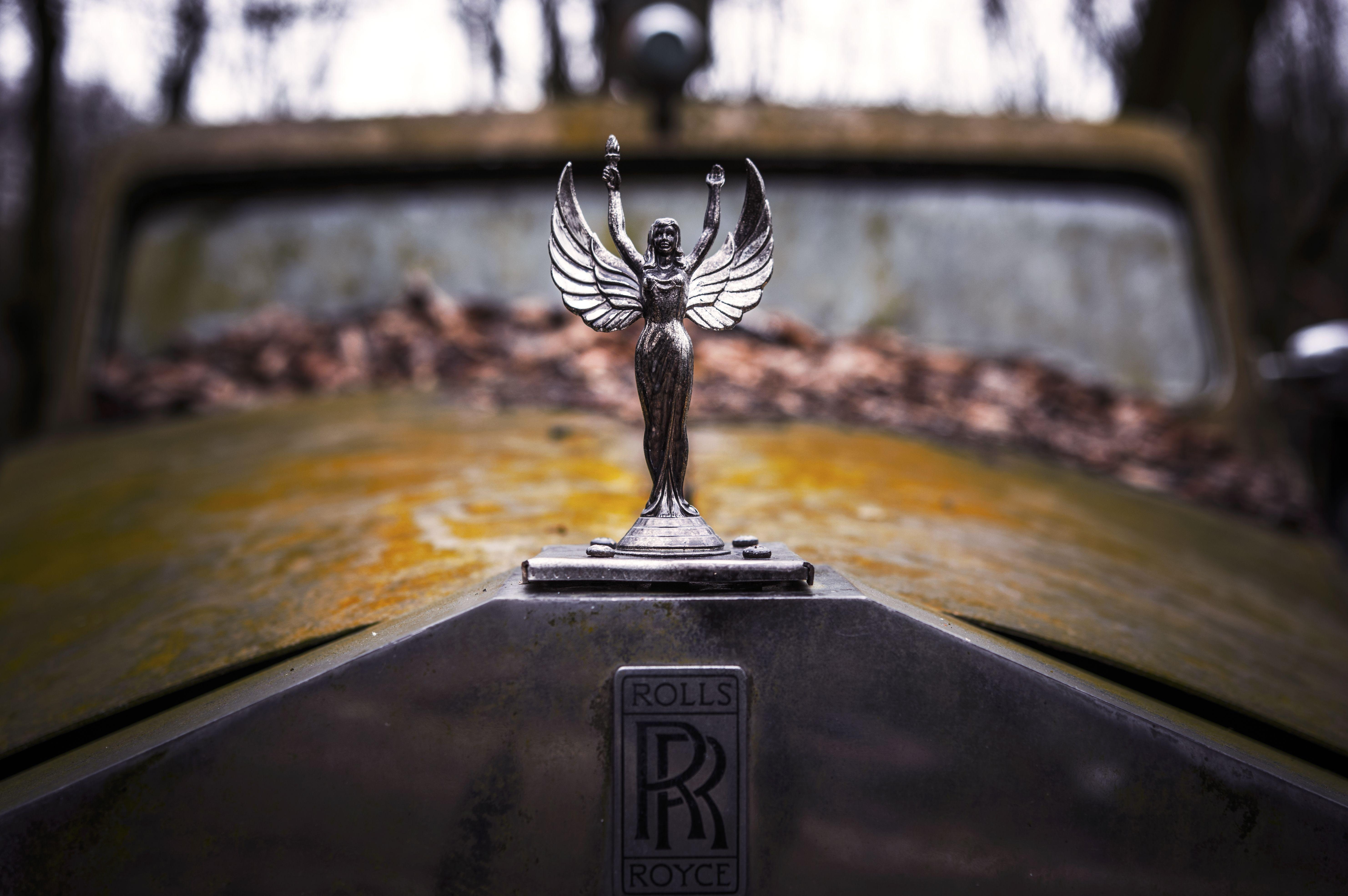 5930x3950 Image Rolls Royce Logo Emblem Vintage Old Cars, Desktop