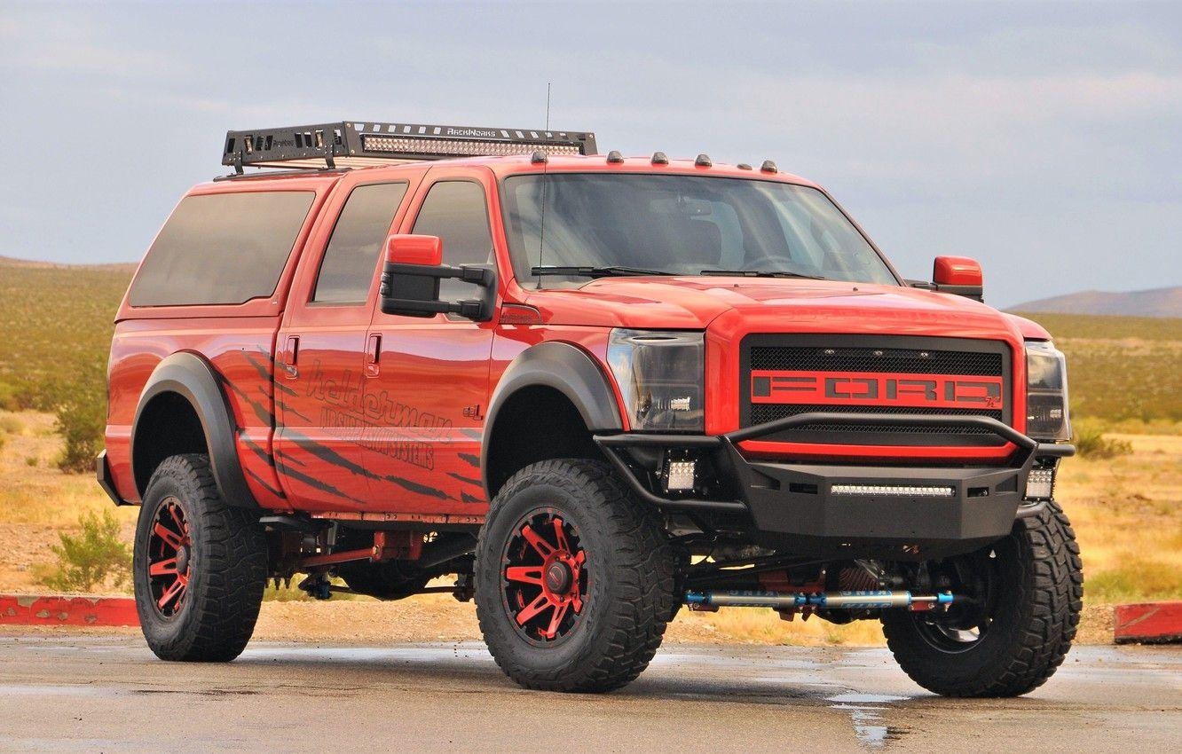 1340x850 Wallpaper Ford, custom, 4x Super Duty, F- pickup tuning image, Desktop