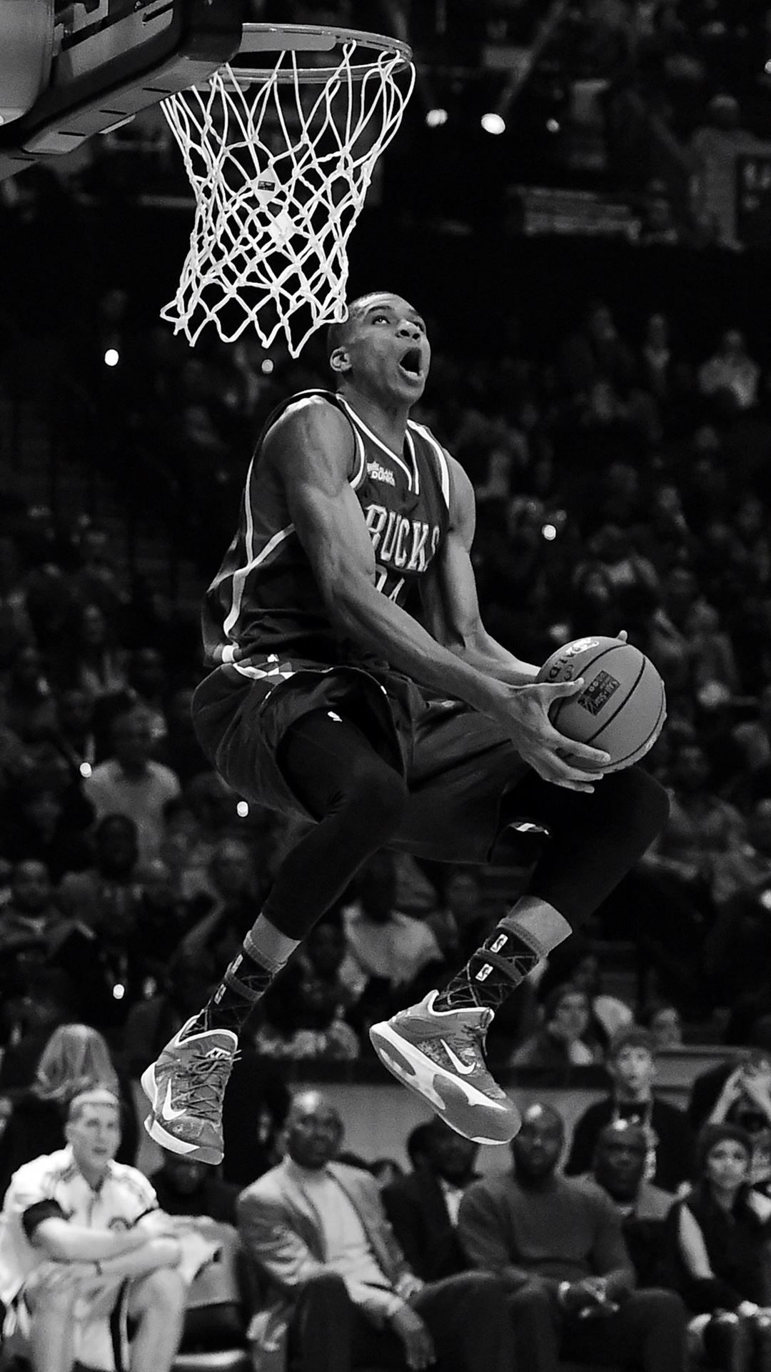 1080x1920 Giannis in the 2015 Sprite Slam Dunk Contest iPhone 8 Wallpaper Free Download, Phone