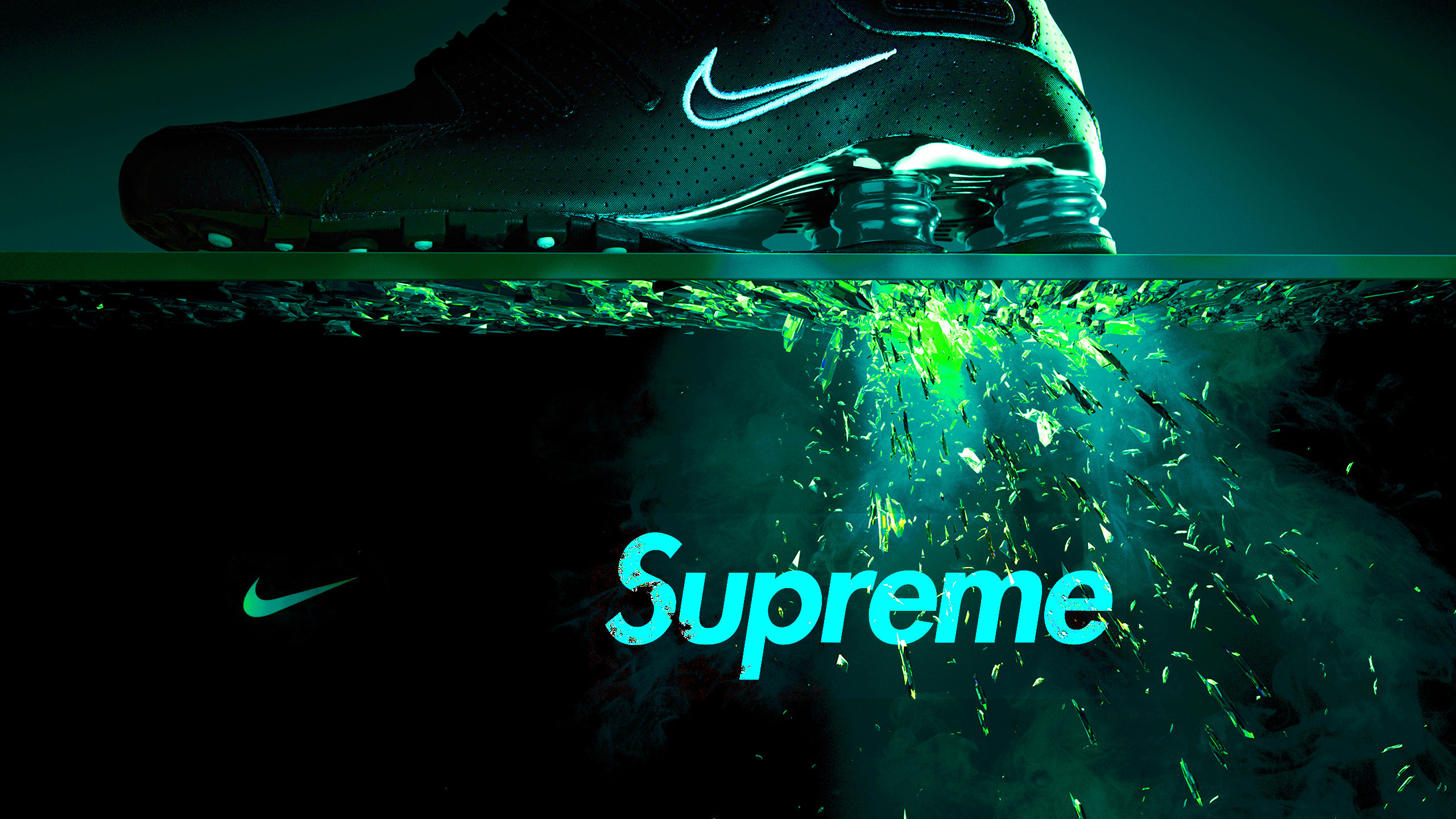 2560x1440 Nike Supreme Wallpaper, Desktop