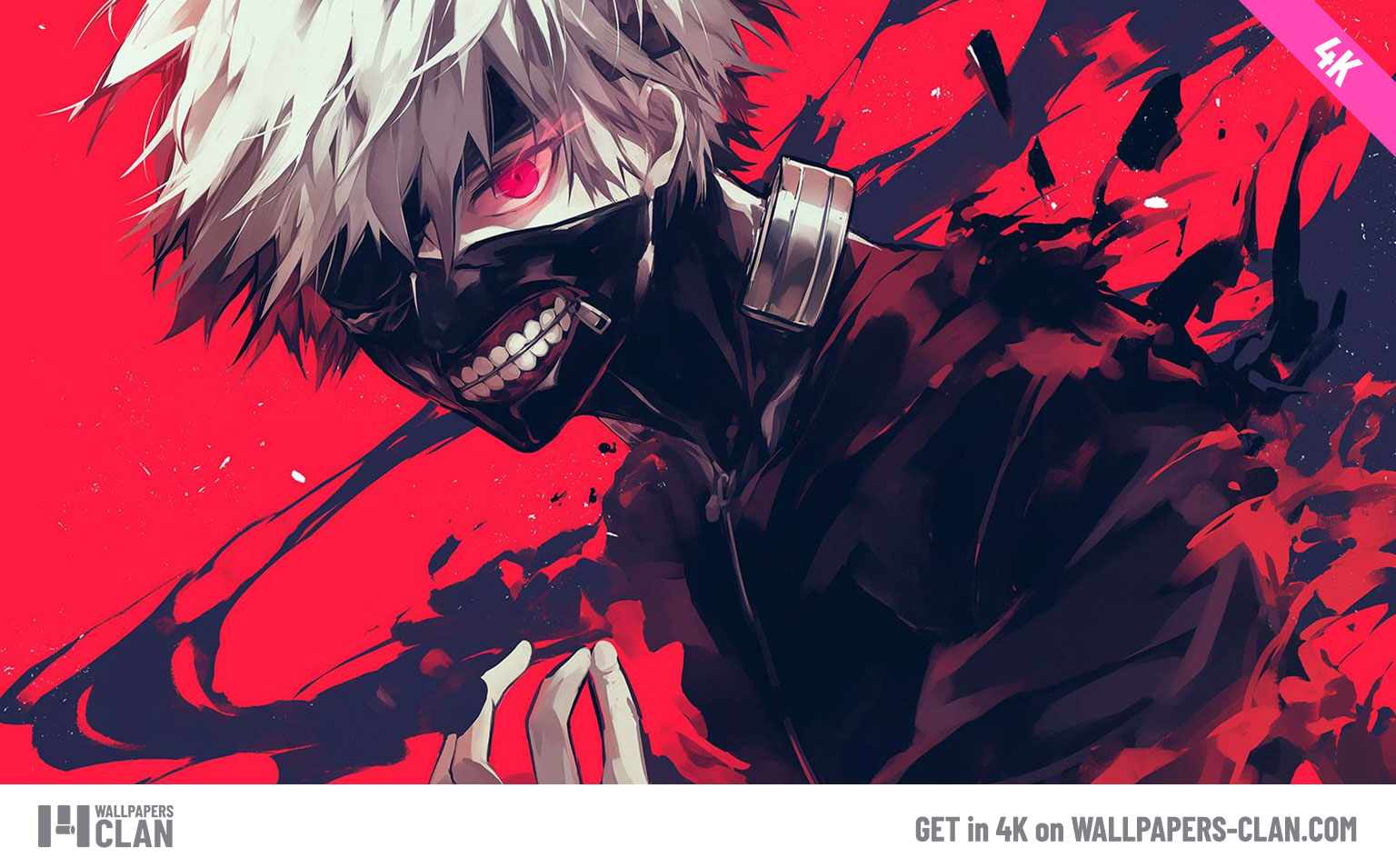 1540x960 Ken Kaneki Ghoul Mask Red Eye Kagune, Desktop