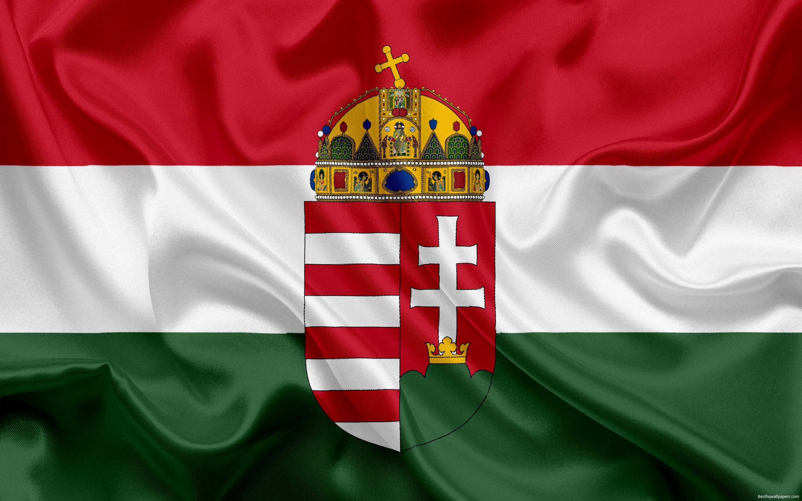 2560x1600 Download wallpaper Hungary national football team, emblem, logo, Desktop