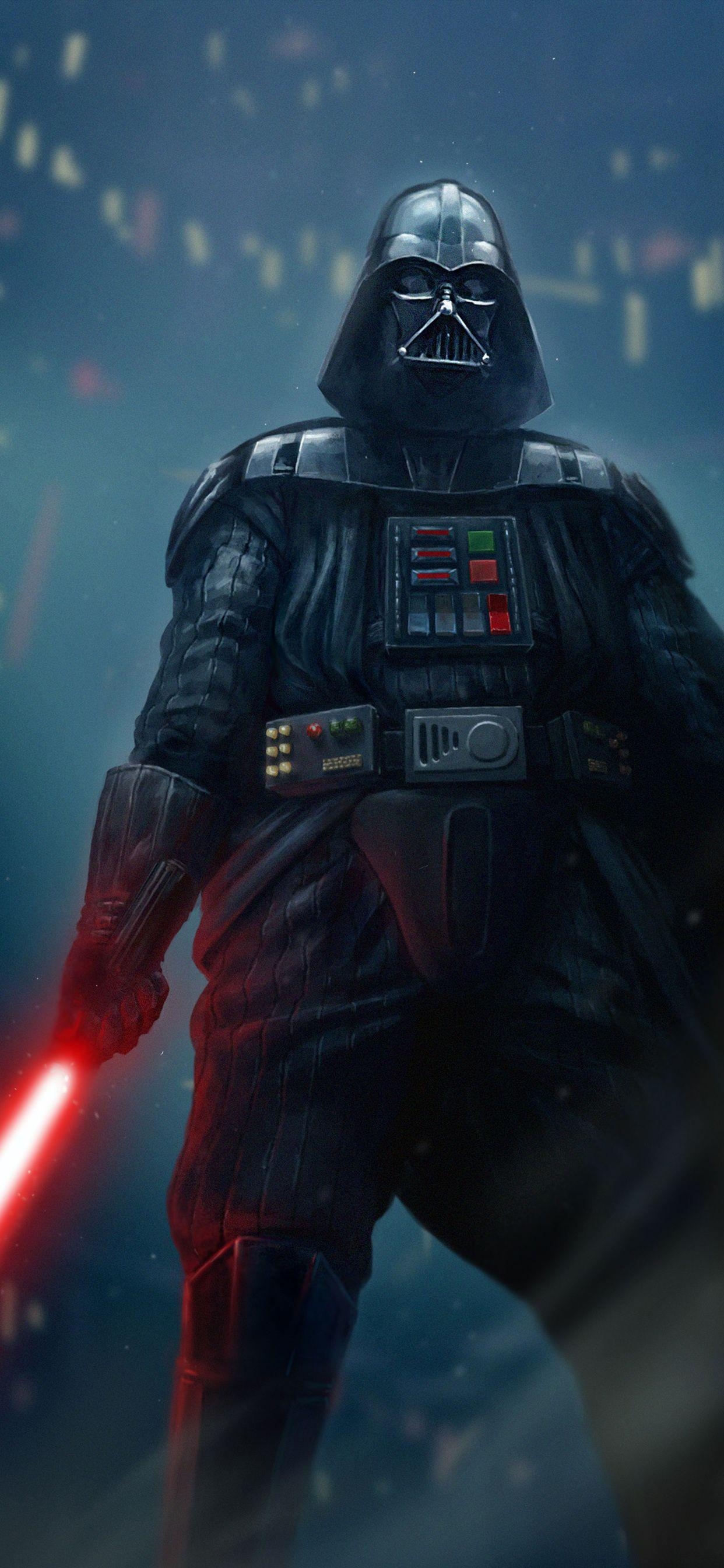 1250x2690 Darth Vader Supervillain iPhone Xs Max HD 4k Wallpaper, Phone