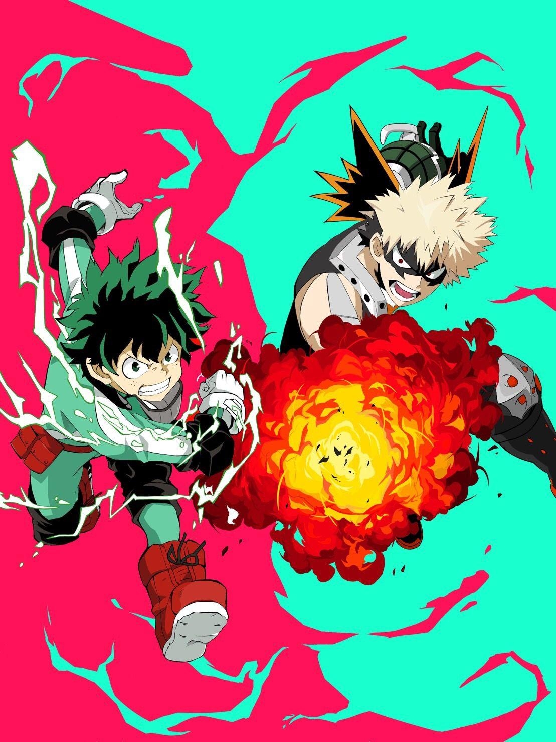 1110x1480 Boku no Hero Academia.. Midoriya Izuku, Katsuki Bakugou. Plus, Phone