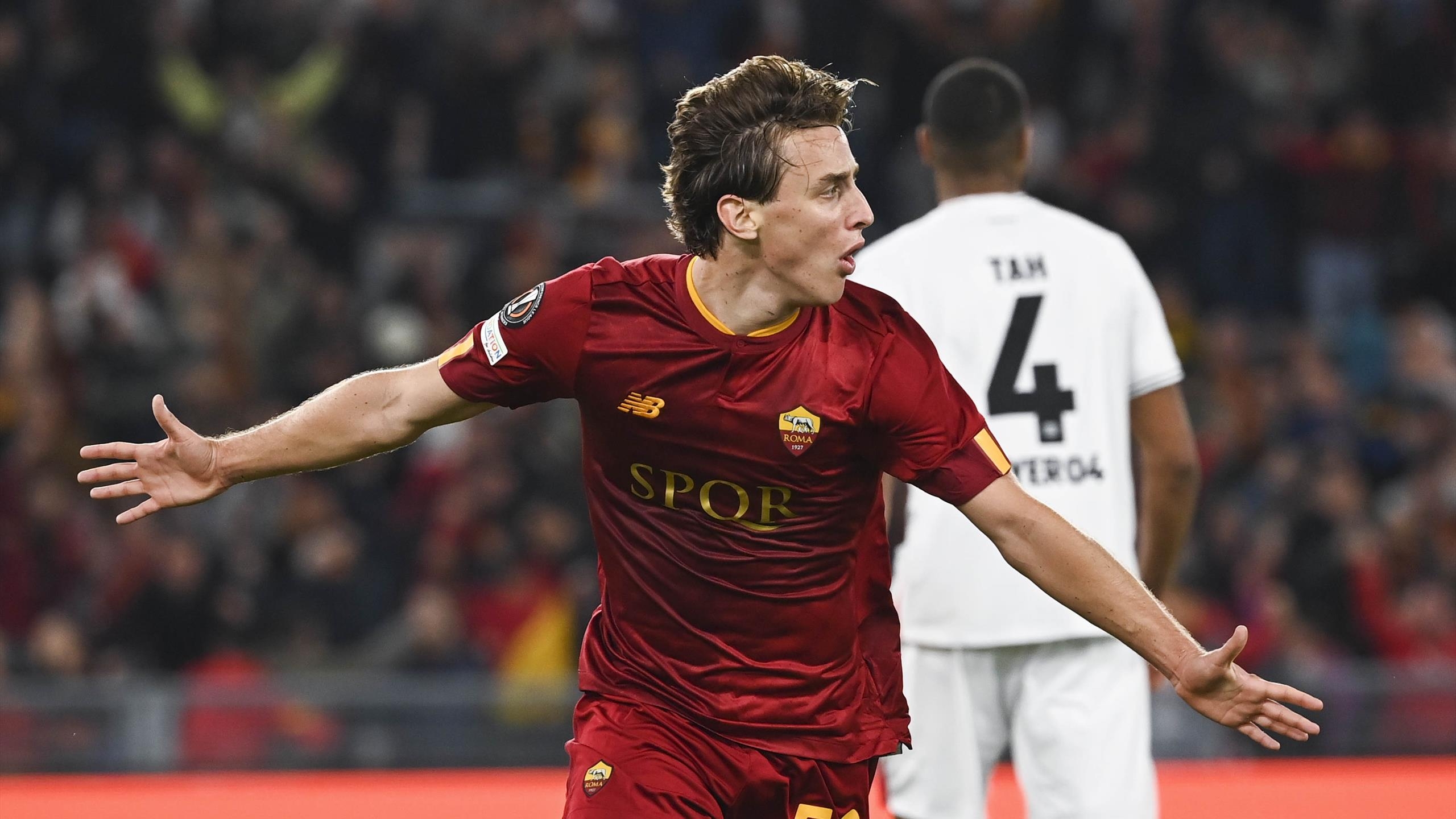 2560x1440 AS Roma 1 0 Bayer 04 Leverkusen: Edoardo Bove Strikes To Give Jose Mourinho's Side Slender Advantage Ahead Of Second Leg, Desktop