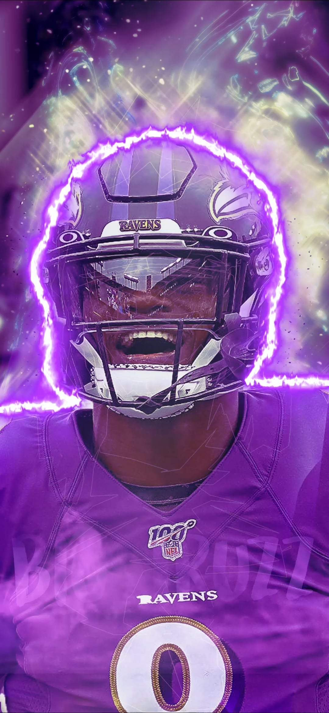 1080x2340 Lamar Jackson live wallpaper, Phone