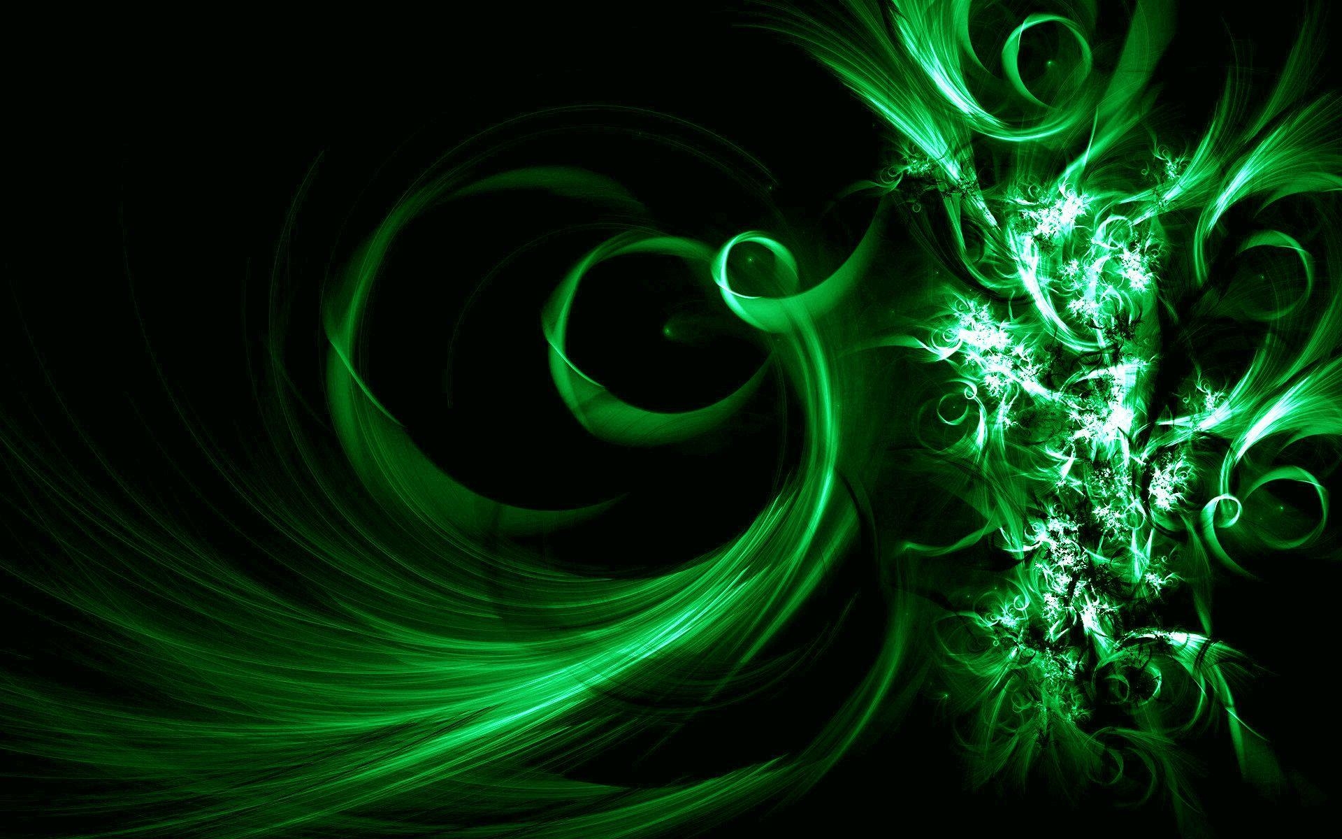 1920x1200 green, abstract, black, dark, digital art Wallpaper, Desktop