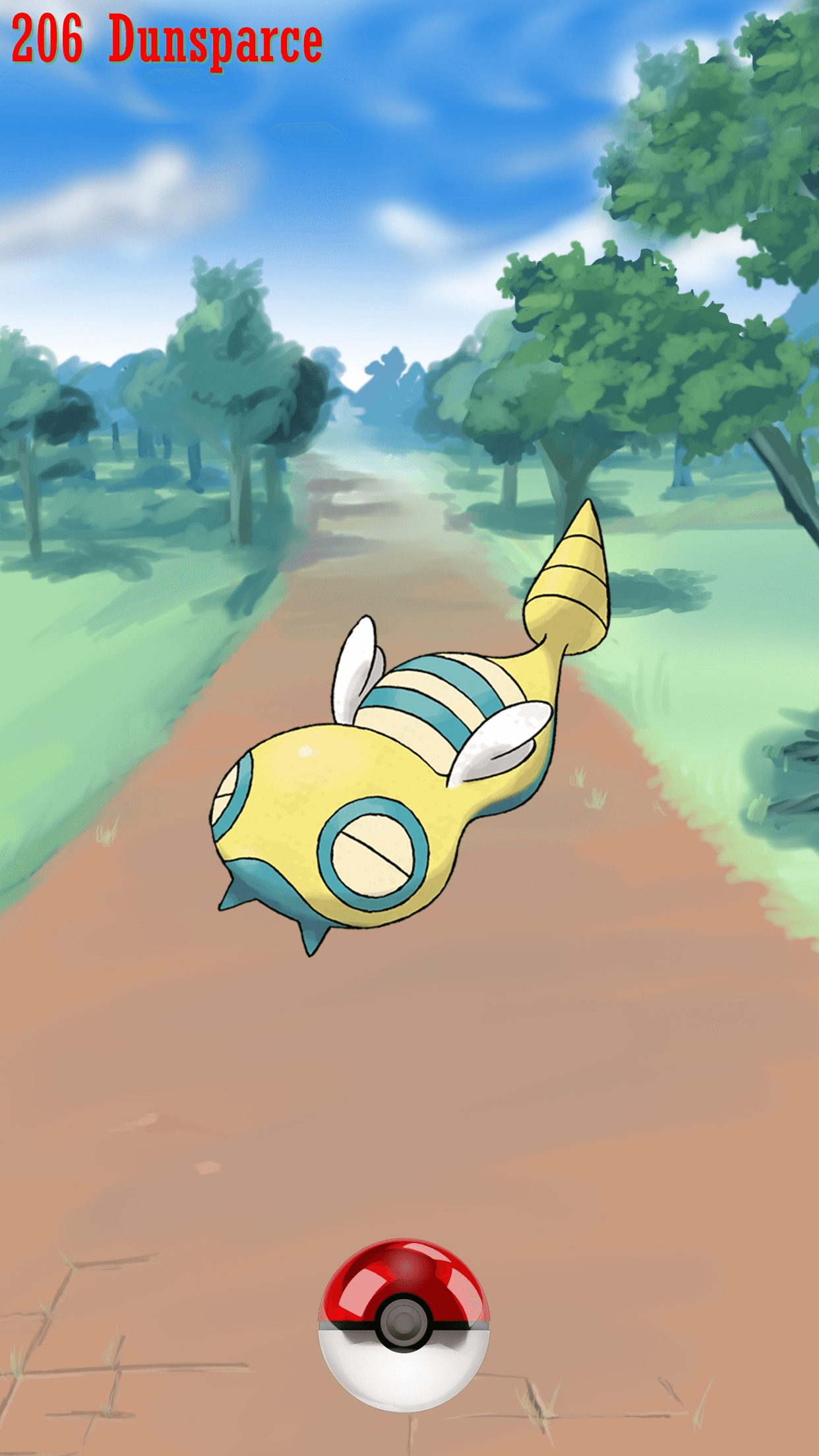 1250x2210 Street Pokeball Dunsparce, Phone