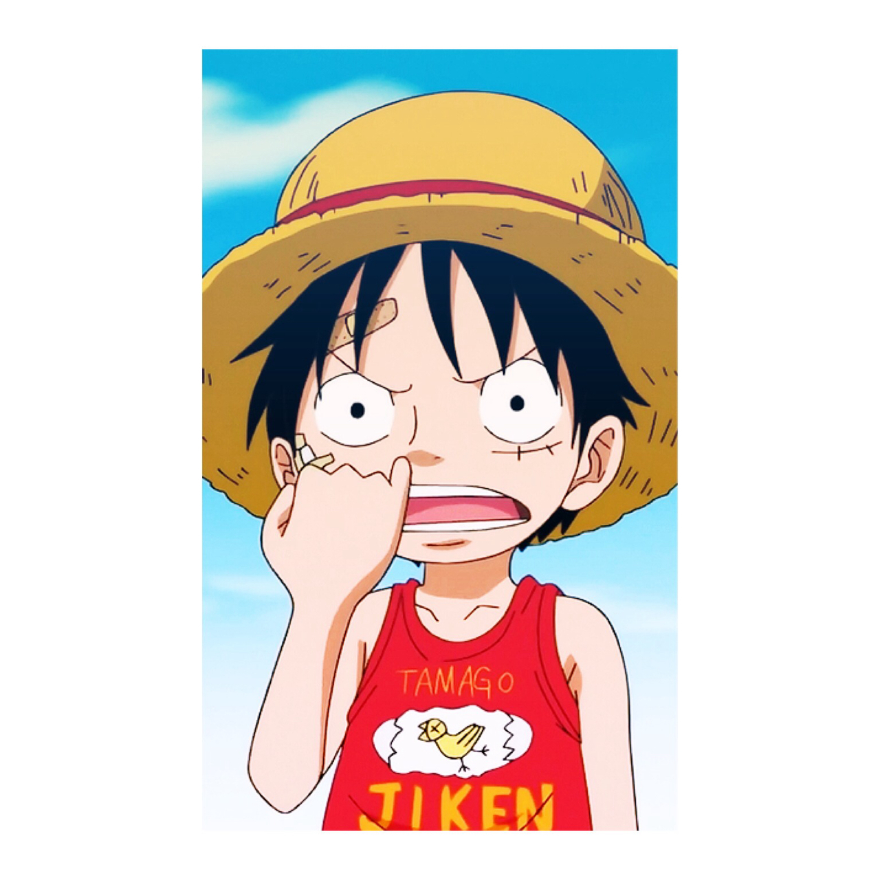 1280x1280 Anime Boy, Background, Luffy And Monkey D HD Wallpaper, Phone