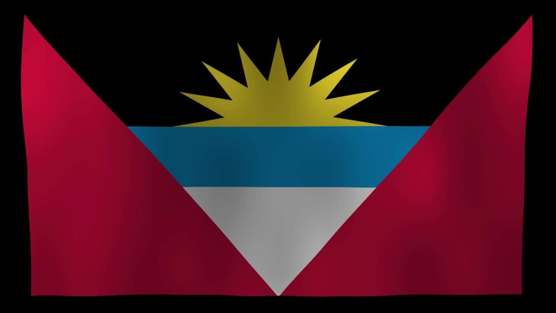 1920x1080 Antigua and Barbuda Flag 4K Motion Loop After Effects, Desktop
