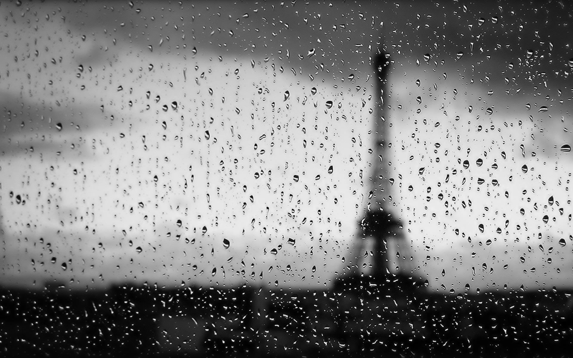 1920x1200 Rain In Paris Eiffel Tower Wallpaper, Desktop