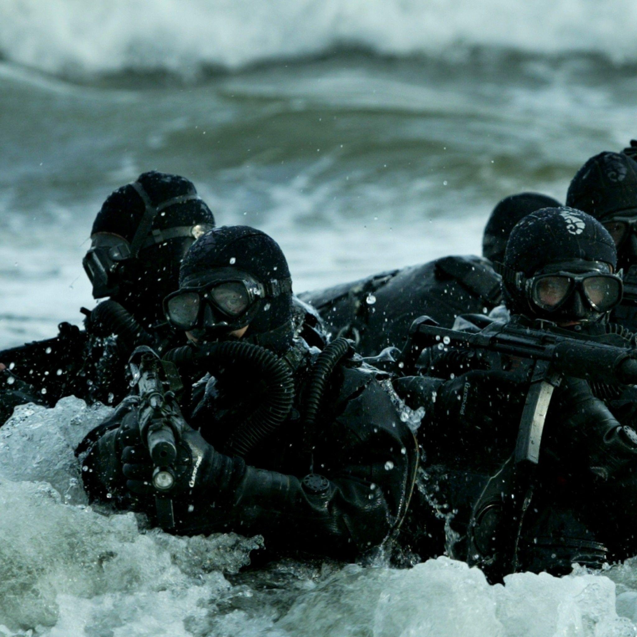 2050x2050 iPhone Navy Seal Wallpaper, Phone