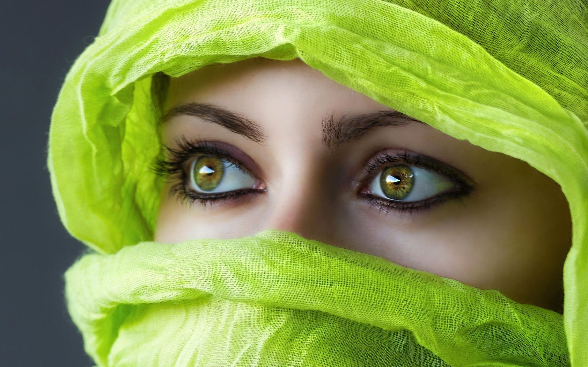 1920x1200 Girl in green burqa Desktop wallpaper, Desktop