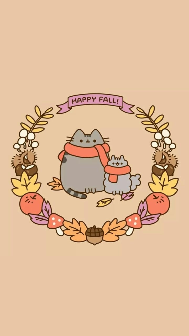 720x1280 pusheen cat, art, background, beautiful, beauty, cartoon, Phone