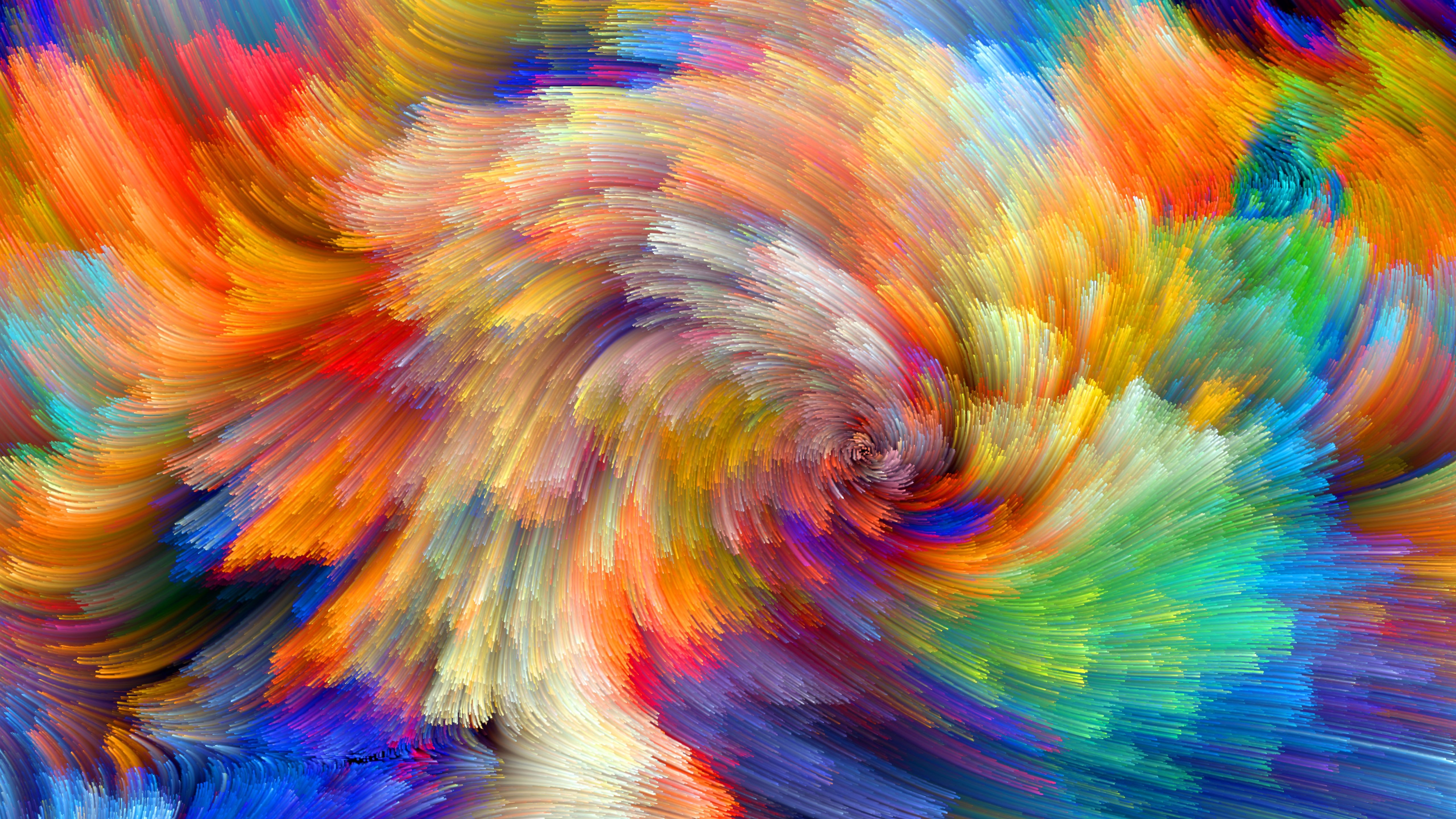 5120x2880 Wallpaper Vibrant, Colorful, Bloom, Fractals, Textures, 5K, Abstract, Desktop