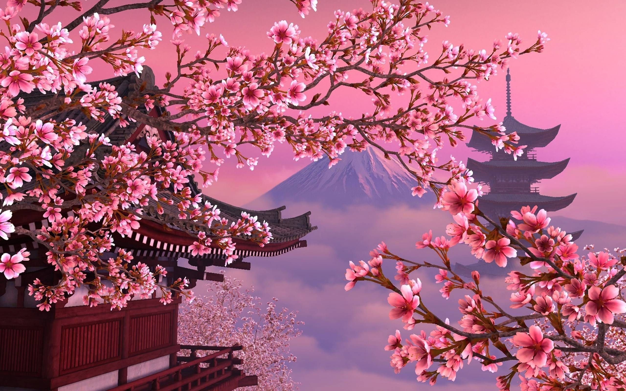 2560x1600 (2560×1600). Cherry blossom wallpaper, Japan, Desktop