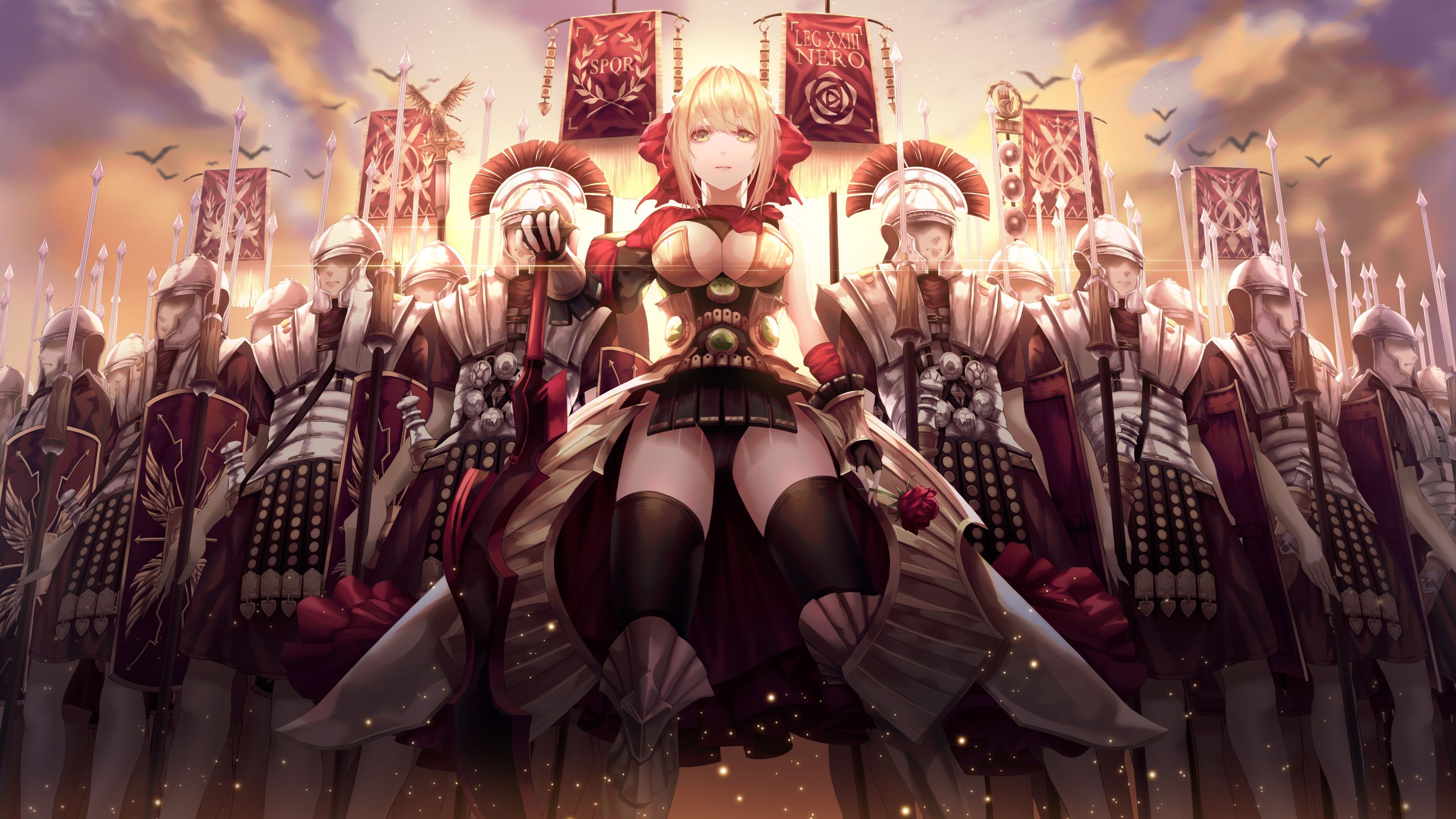 3840x2160 Anime  Anime Girls Anime Fate Grand Order Nero Claudius Rene. Anime, Fate, Anime Image, Desktop