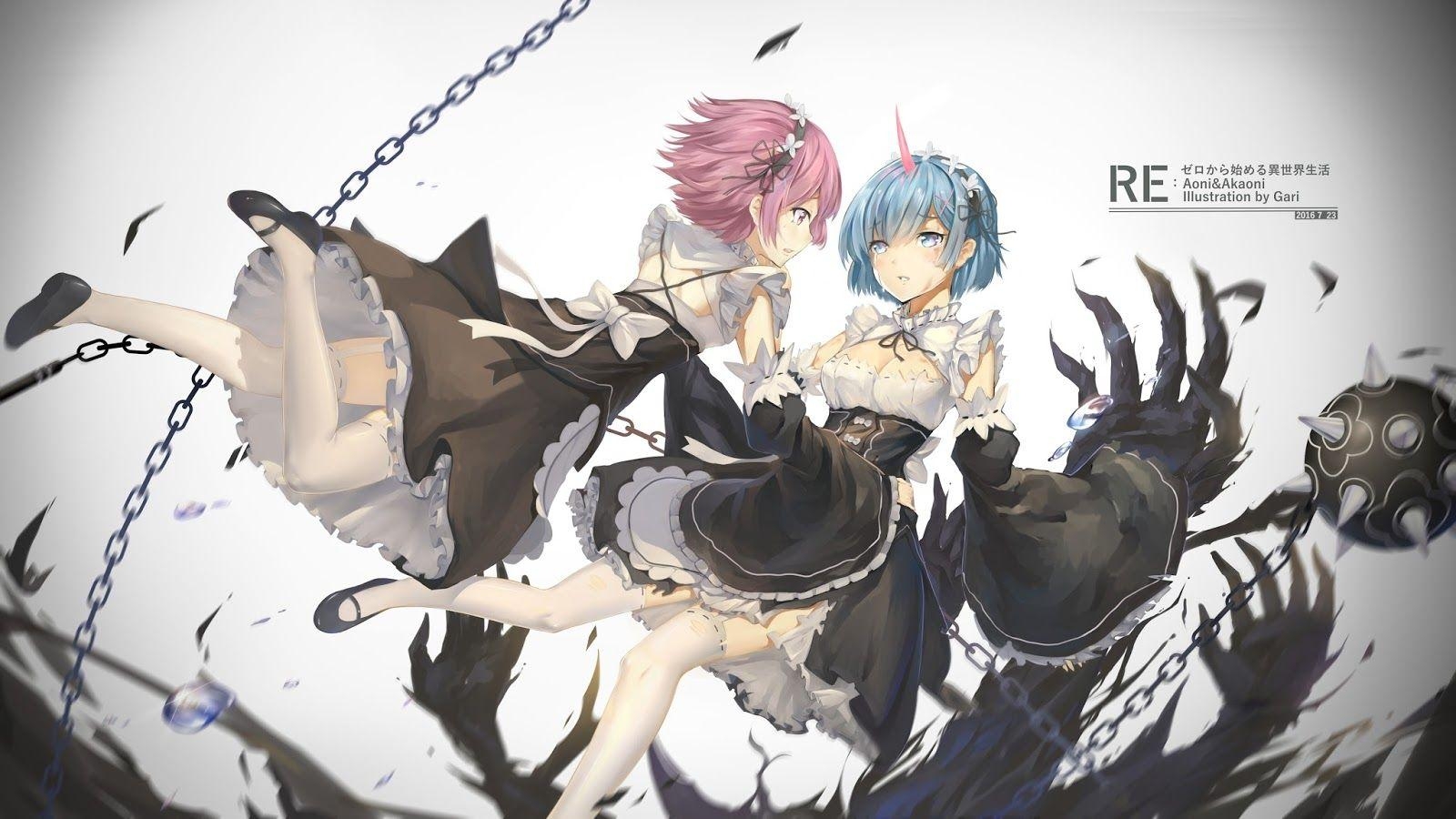 1600x900 Ram and Rem rezero HD Wallpaper, Desktop