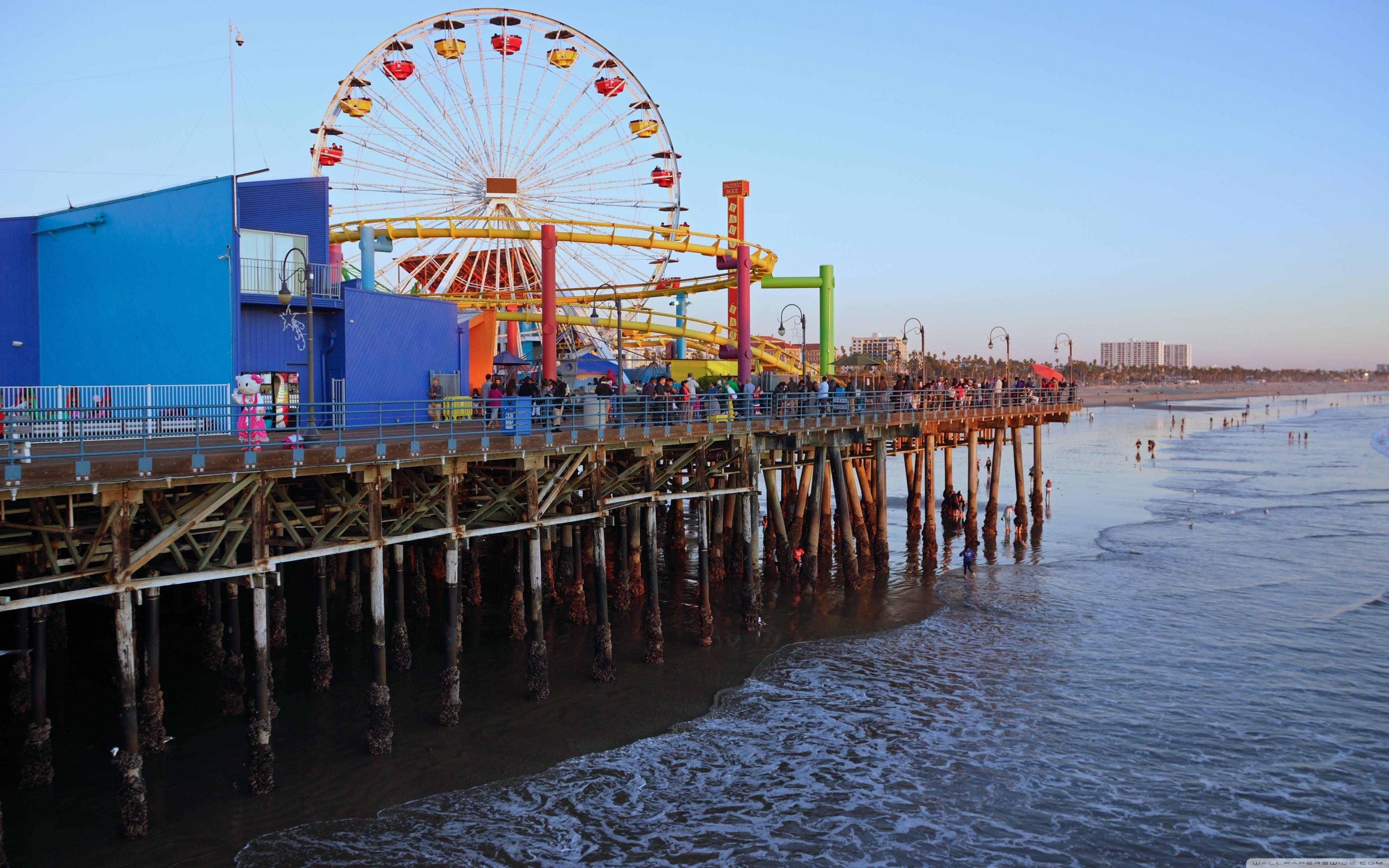 3840x2400 Los Angeles, Santa Monica Beach ❤ 4K HD Desktop Wallpaper for 4K, Desktop