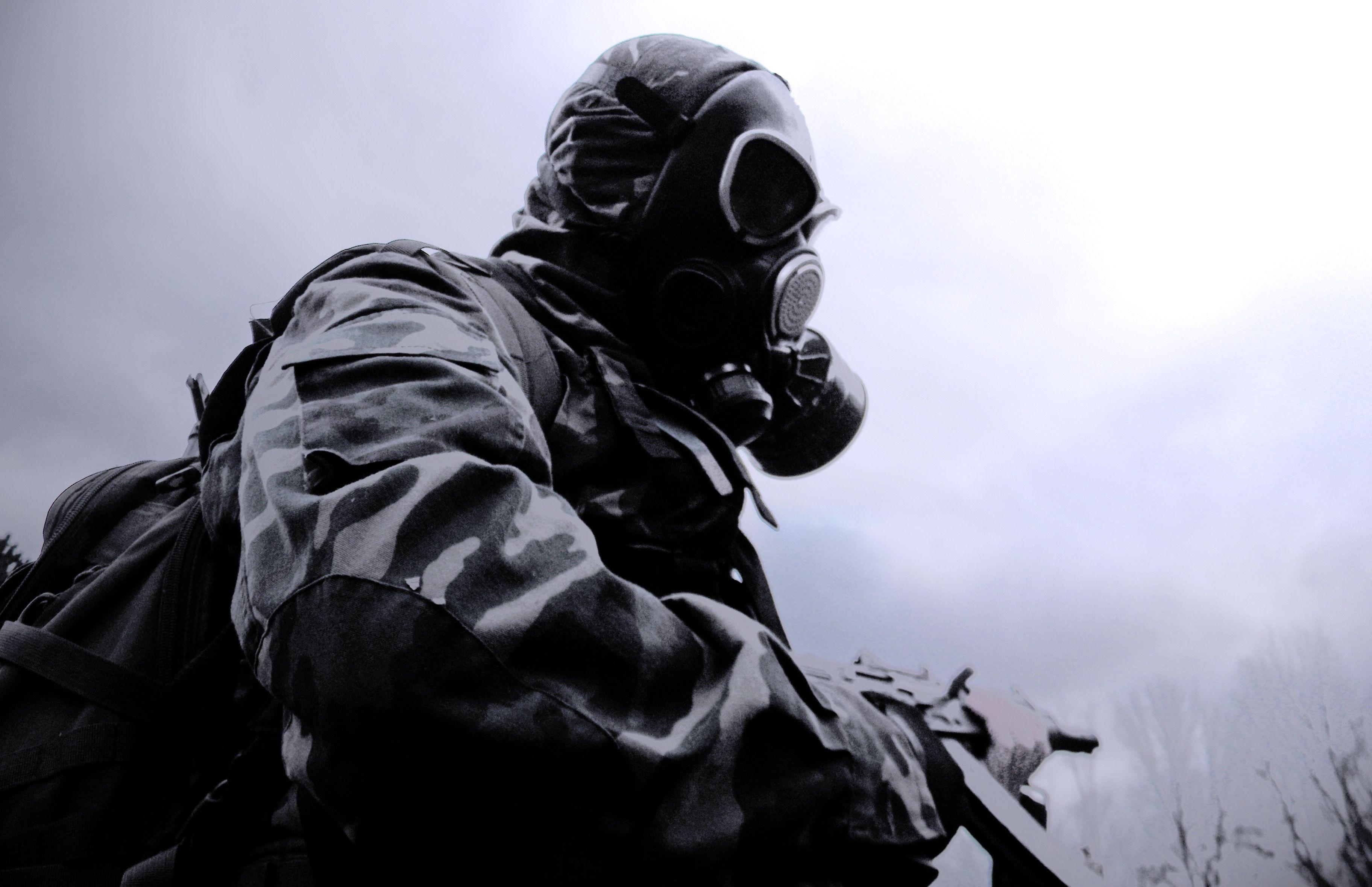 3650x2360 soldiers, gas masks, military wallpaper, Desktop