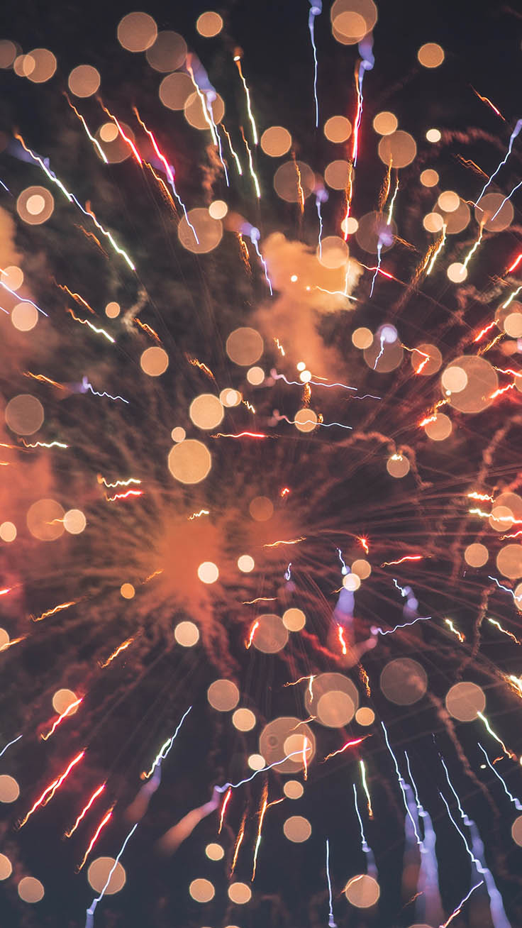 740x1310 Sparkly Fireworks iPhone Wallpaper Collection, Phone