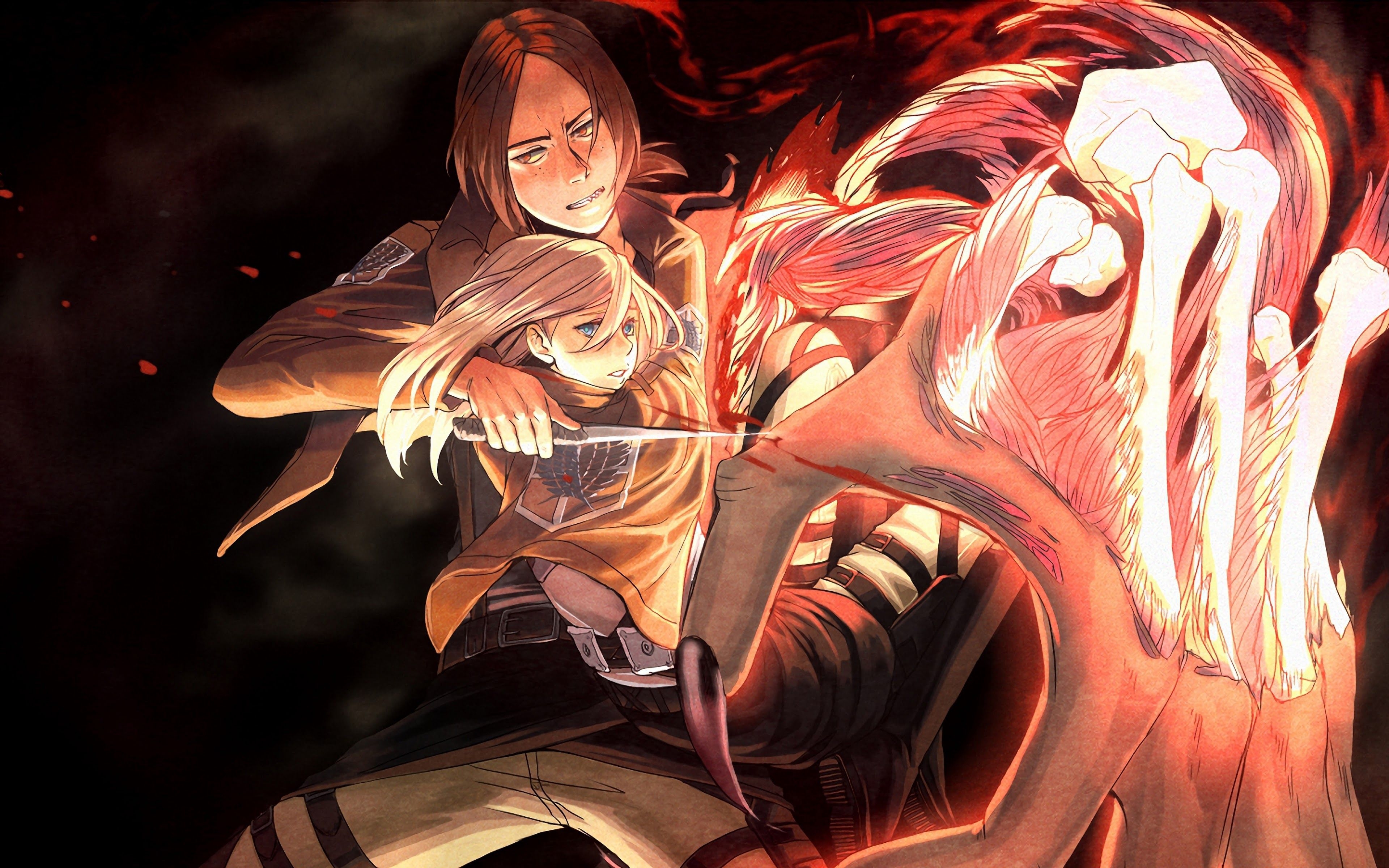 3840x2400 Ymir Krista Lenz Attack on Titan 4K Wallpaper, Desktop