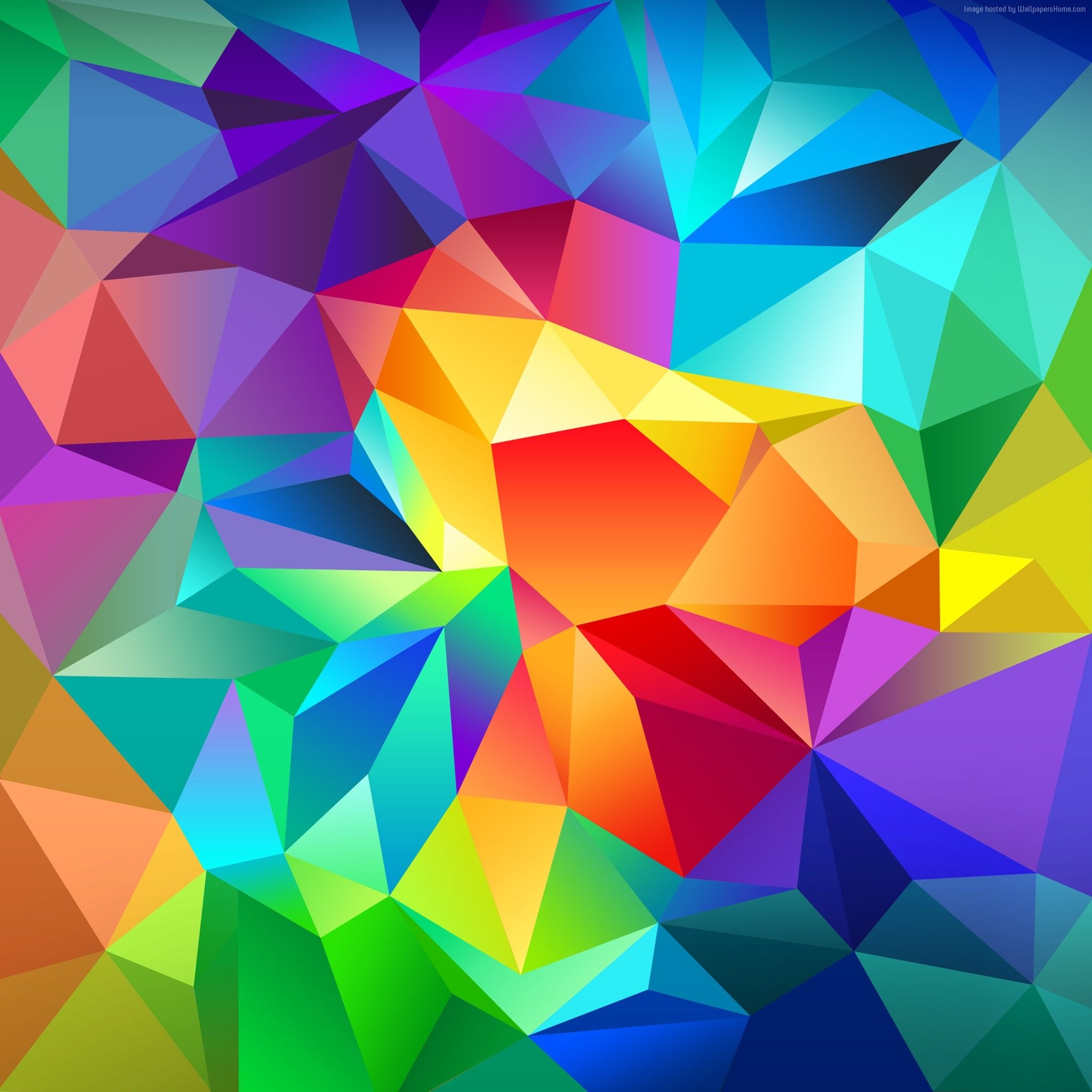 2050x2050 #pattern, #android wallpaper, #orange, #blue, k, #background, #triangle, #red, #HD wallpaper, #polygon. Mocah HD Wallpaper, Phone