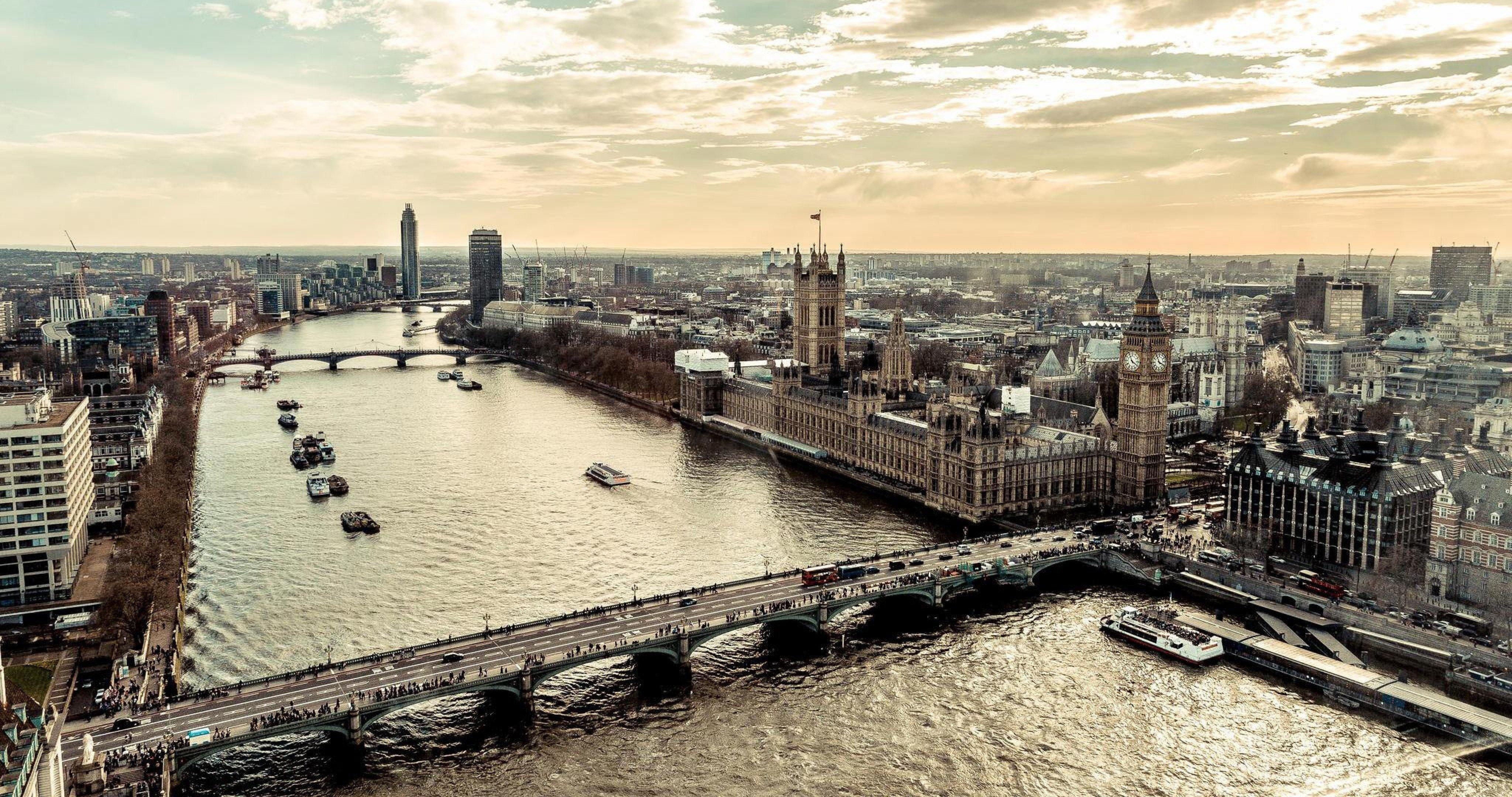 4100x2160 London View From Above 4k Ultra HD Wallpaper River, Desktop