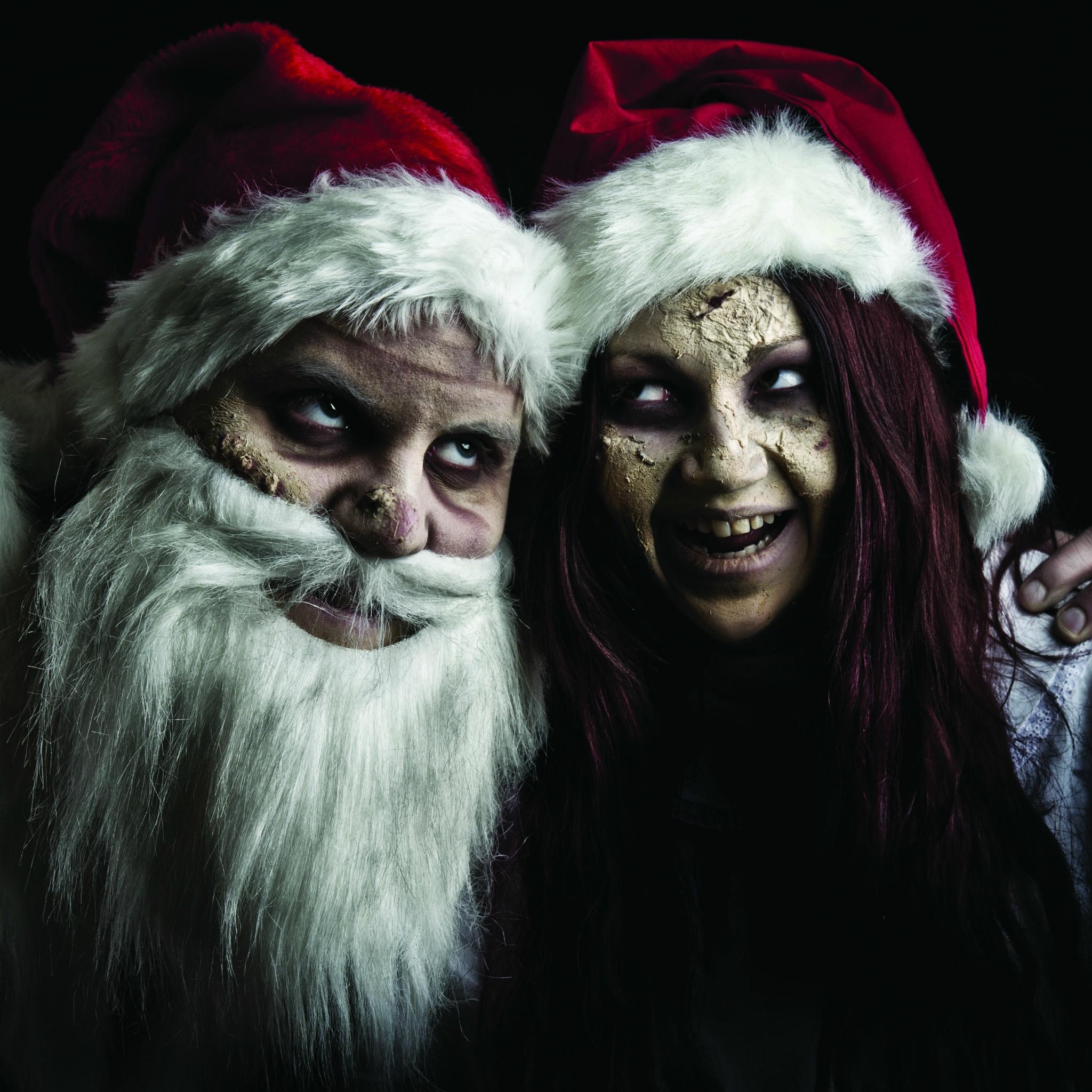 2050x2050 Scary Christmas Wallpaper, Phone