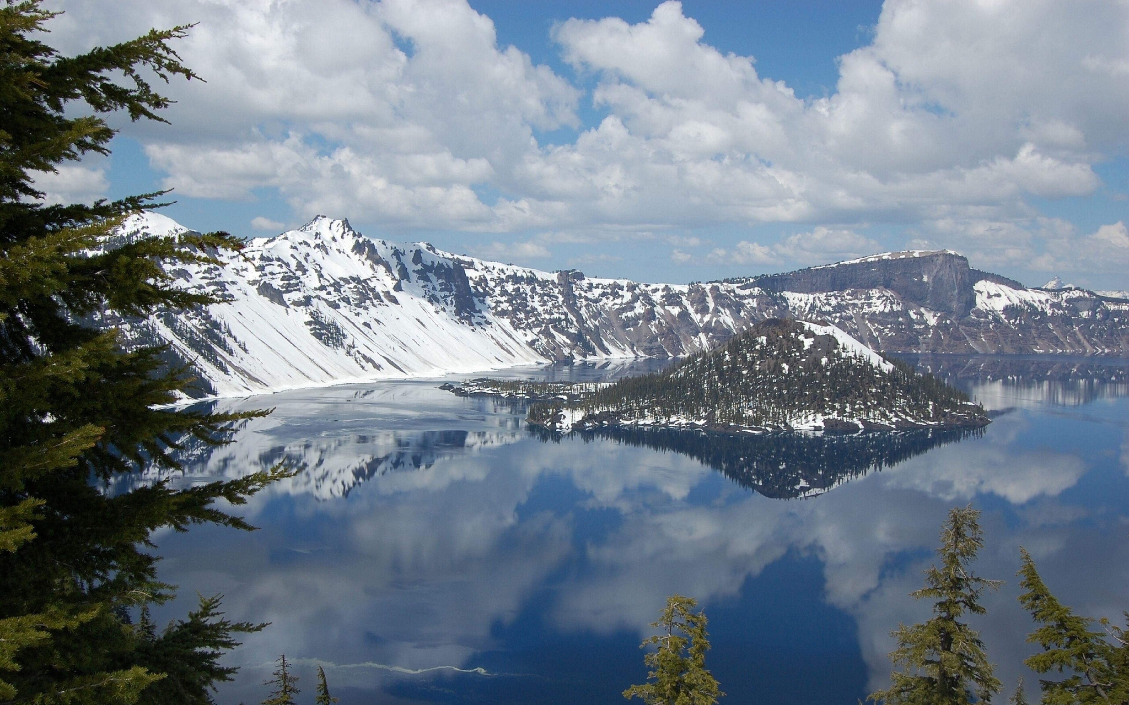 3840x2400 Download Wallpaper  Crater lake, National park, Oregon, Desktop