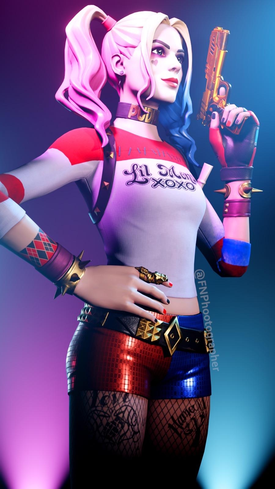 900x1600 Harley Quinn Fortnite wallpaper, Phone