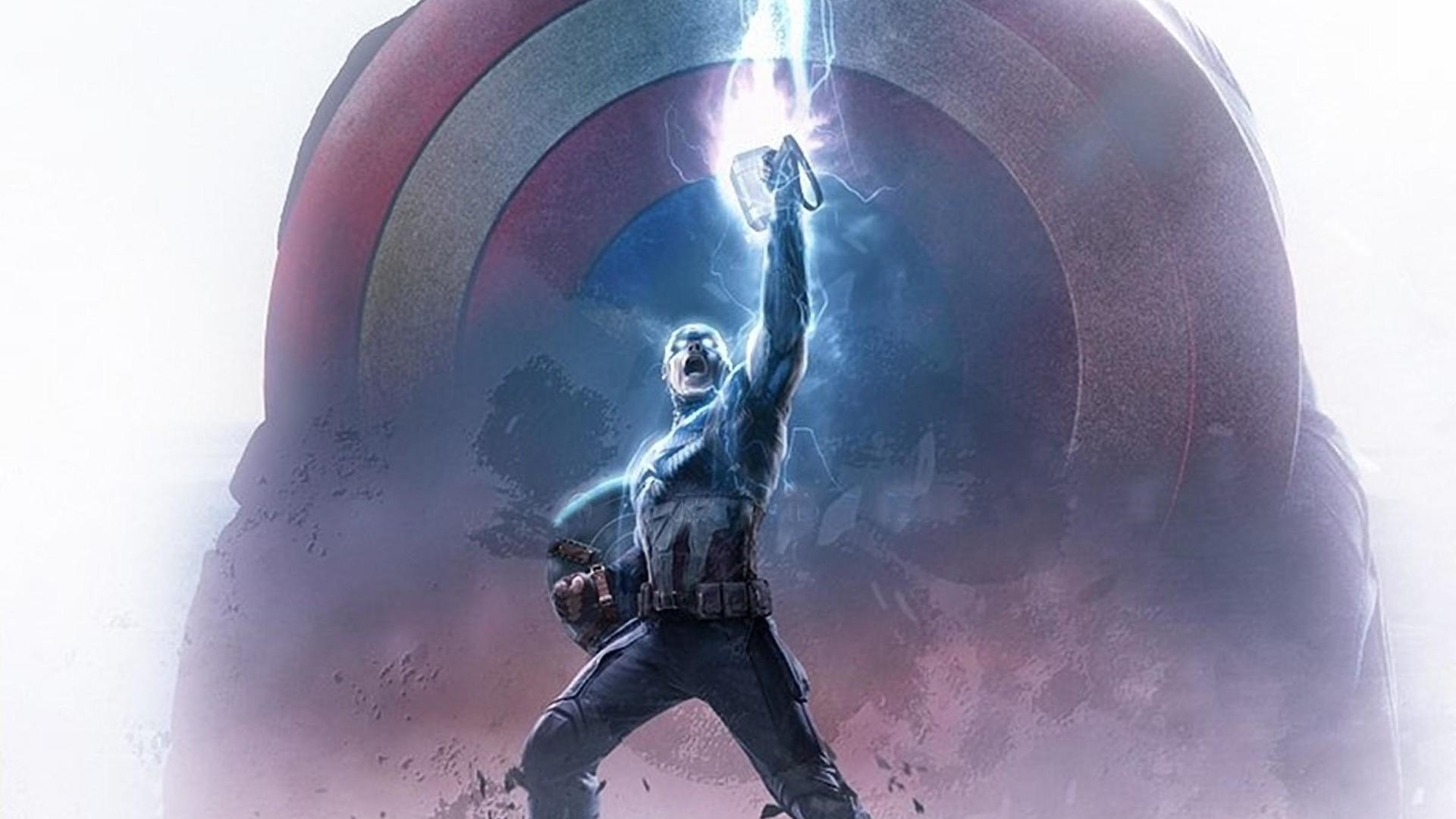 1920x1080 Captain America Thor Hammer 1080P Laptop Full HD, Desktop