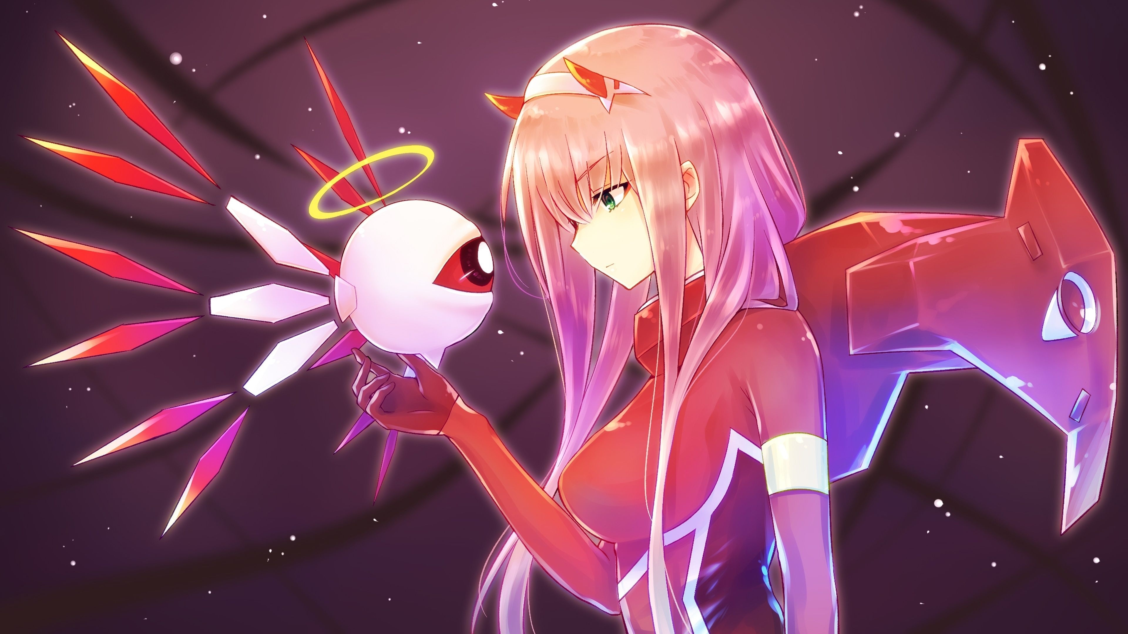 3840x2160 #anime girls, #Zero Two (Darling in the FranXX), #anime, Desktop