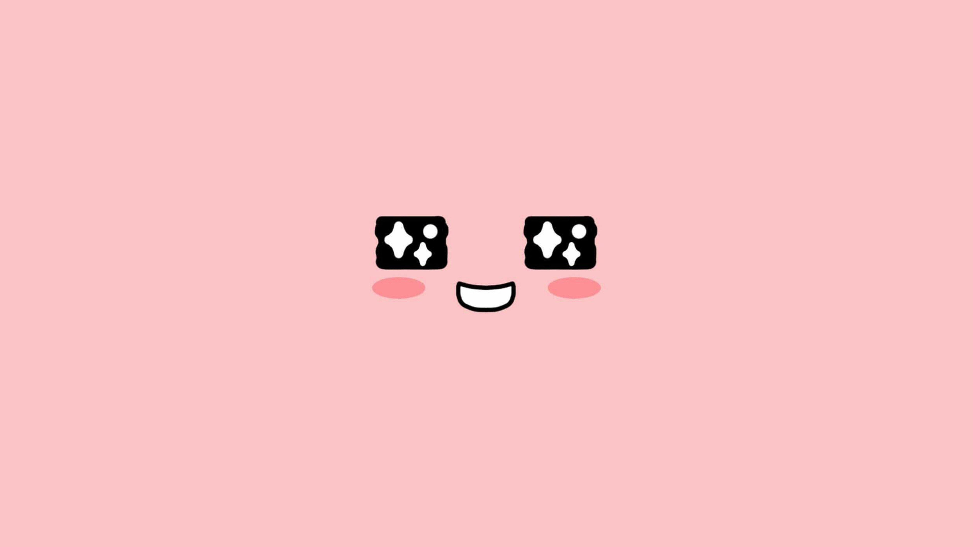 3840x2160 wallpaper for desktop, laptop. cute kakao face pink, Desktop