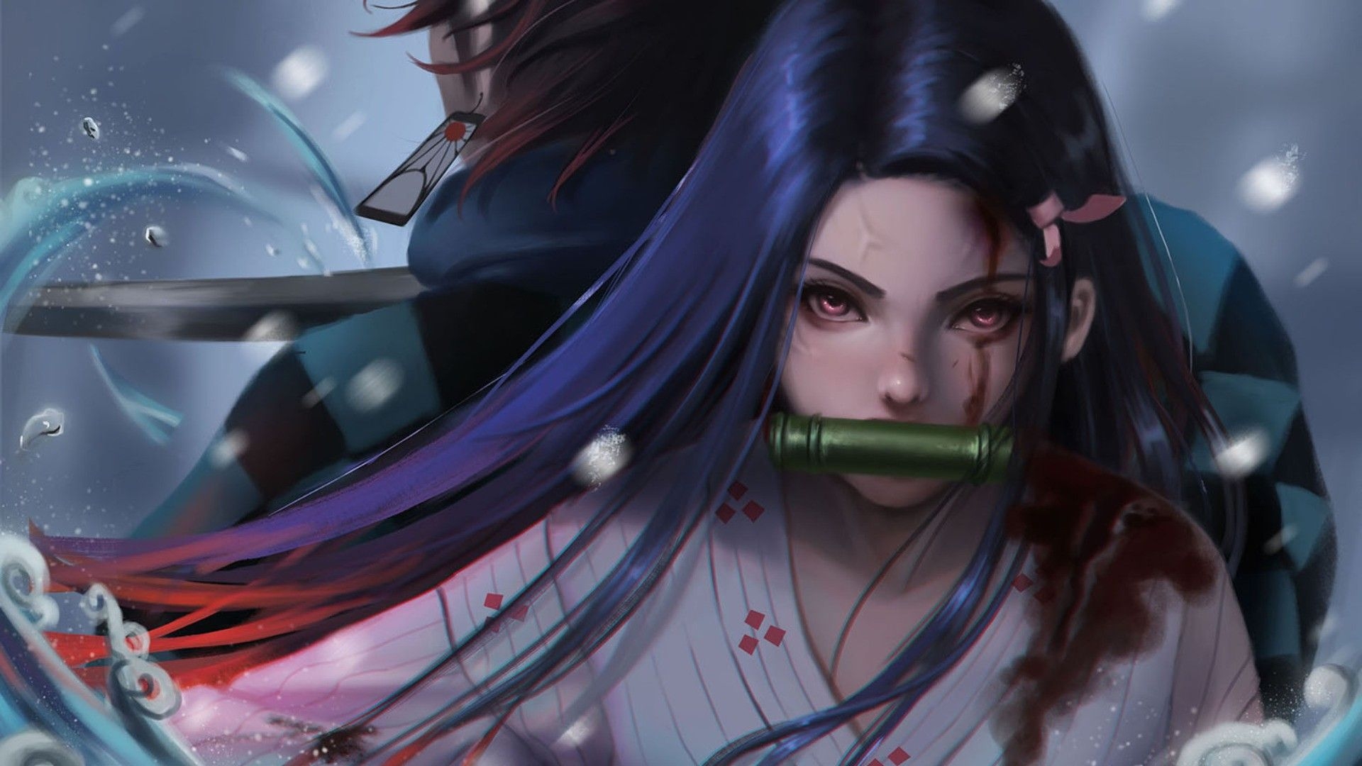 1920x1080 Demon Slayer Nezuko Kamado Tanjirou Kamado HD Anime Wallpaper, Desktop