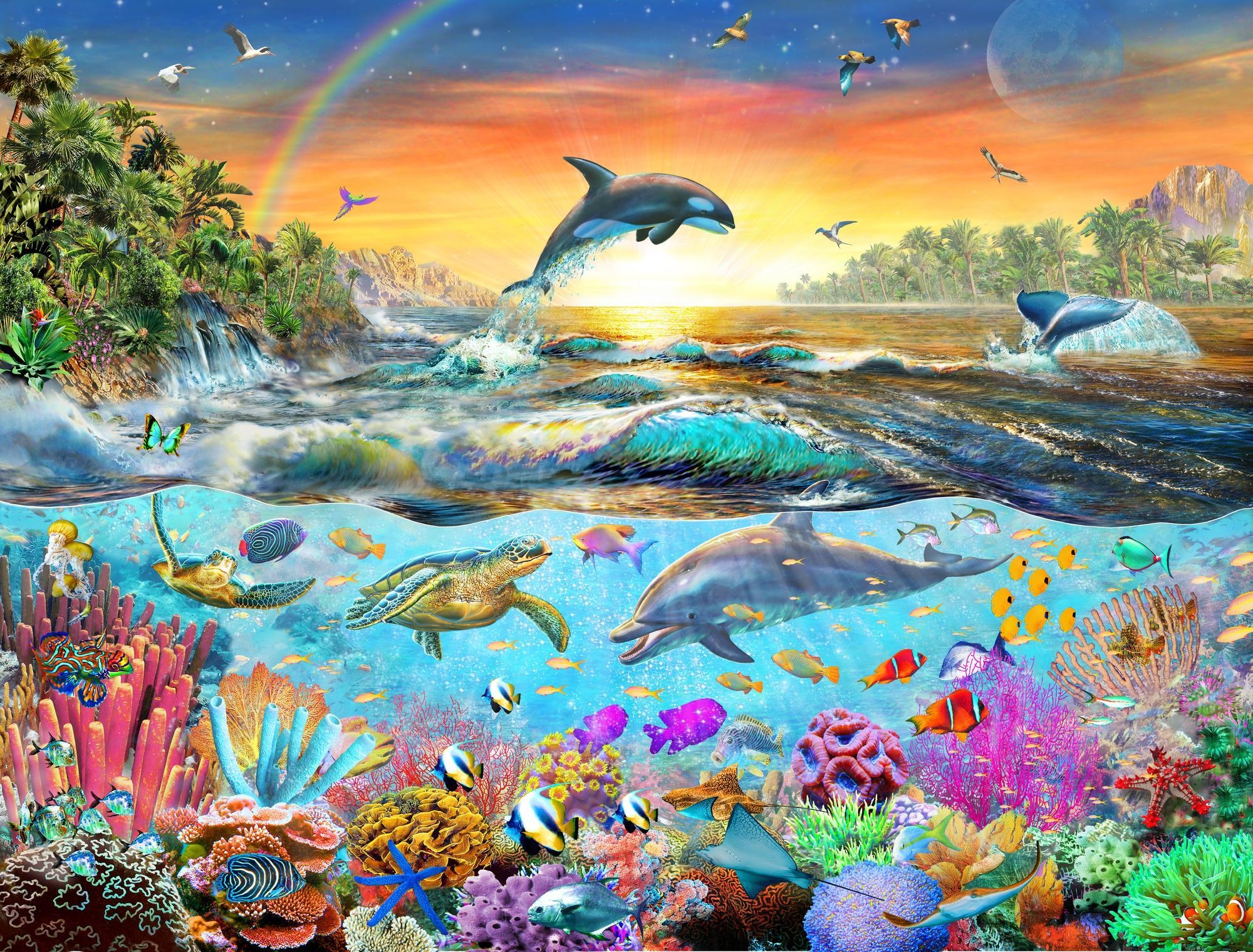 2000x1520 Tropical Paradise Wall Mural, Desktop