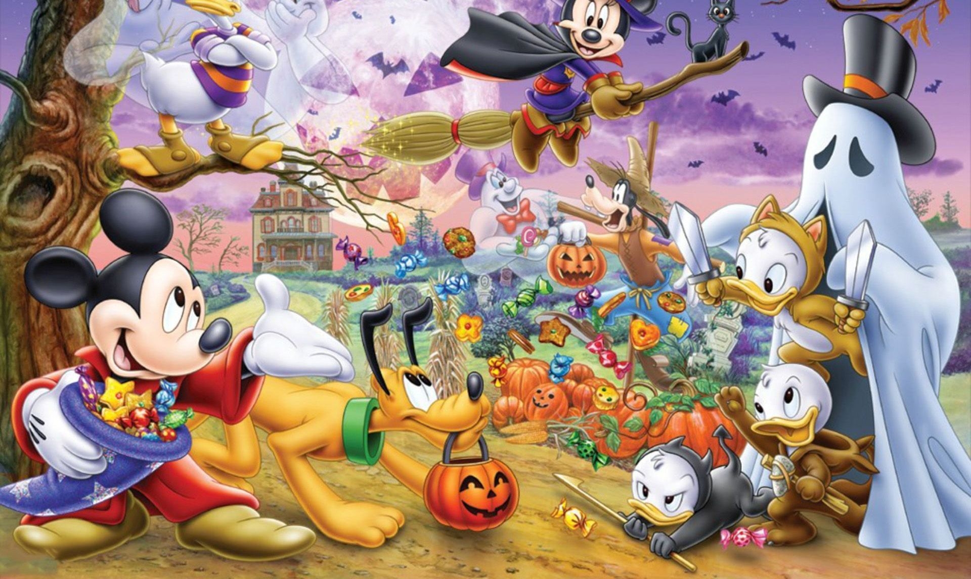 1920x1150 Free Download Mickey Halloween Wallpaper HD for PC, Desktop