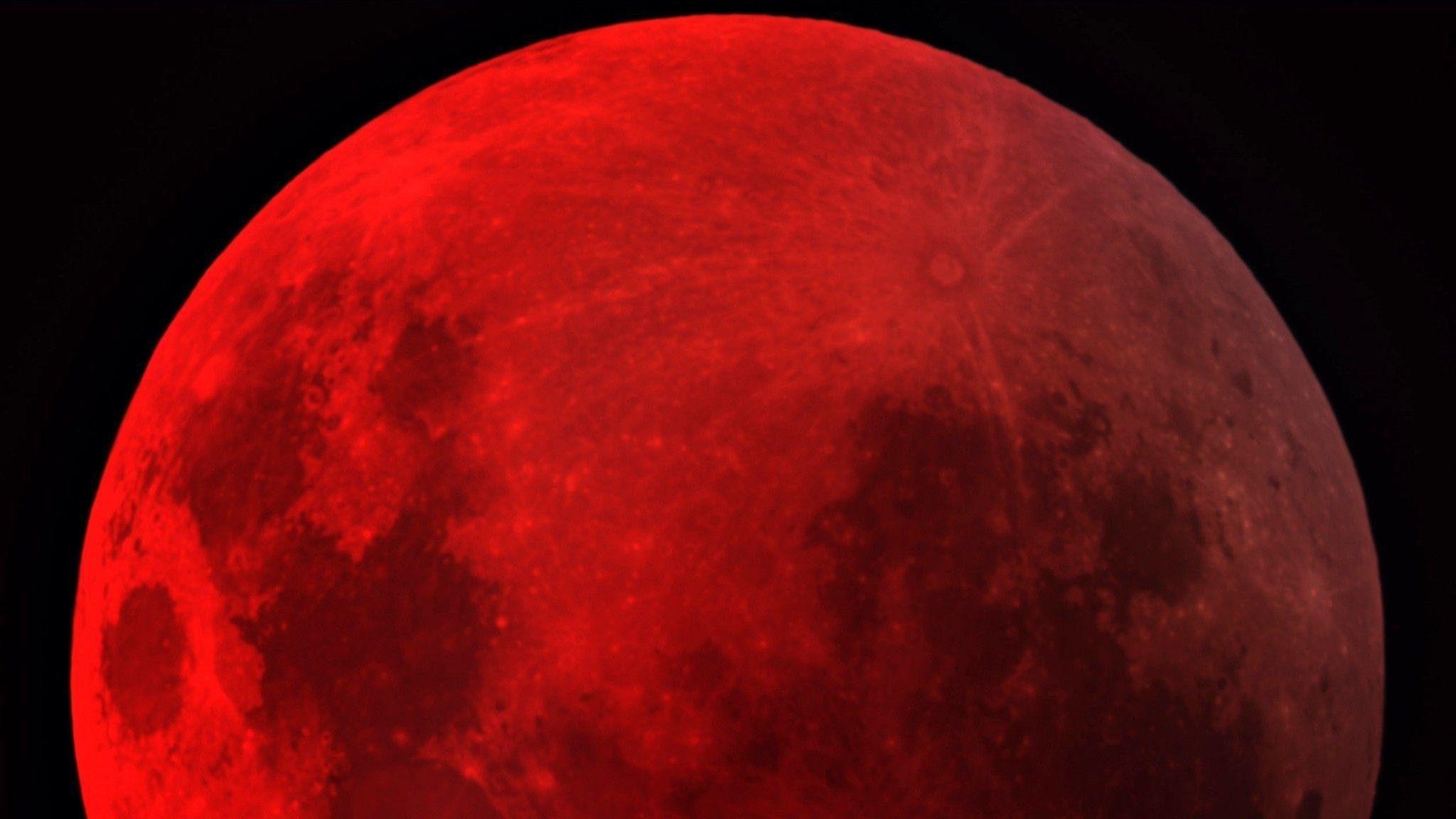 2050x1160 Blood Moon Wallpaper, Desktop