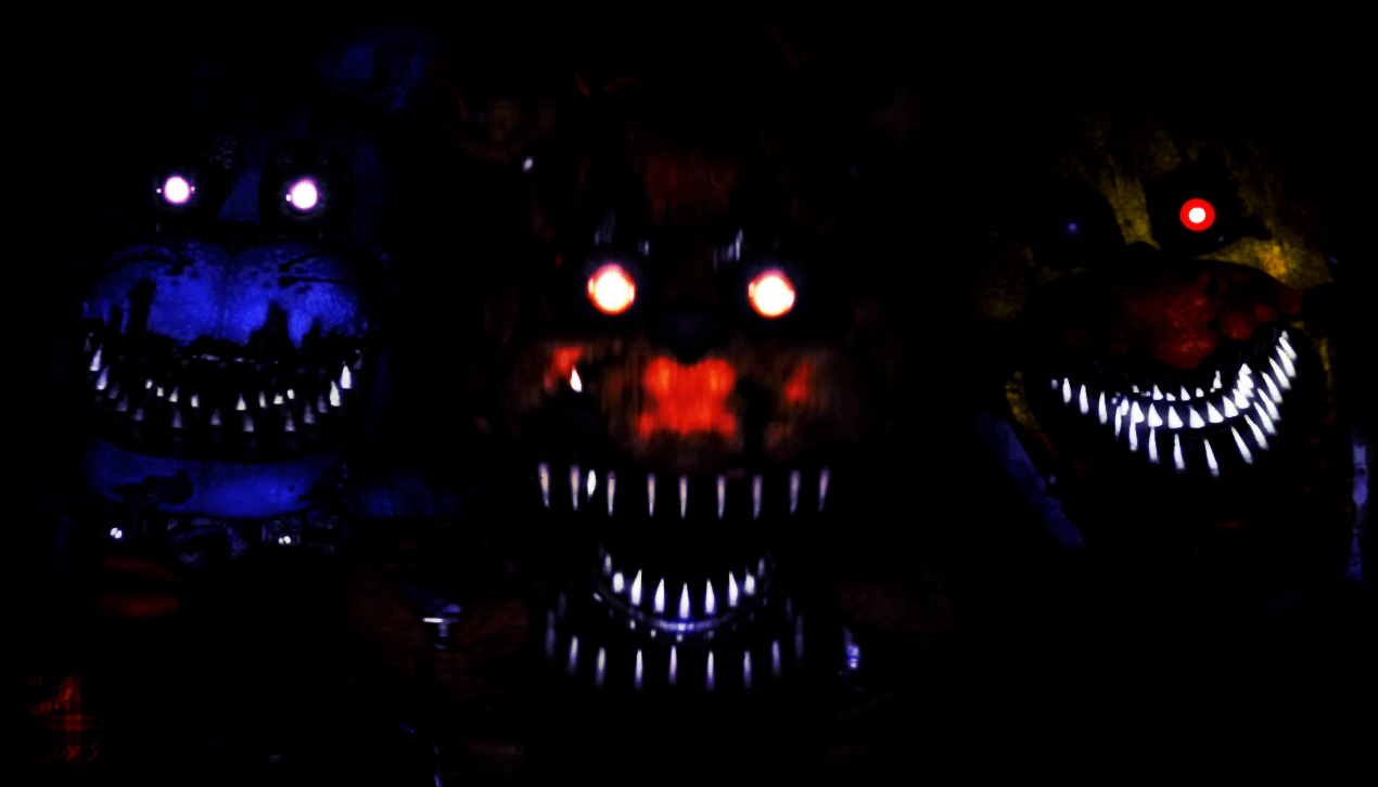 1270x730 FnaF 4 Wallpaper F, B, C(Scary Ver.), Desktop