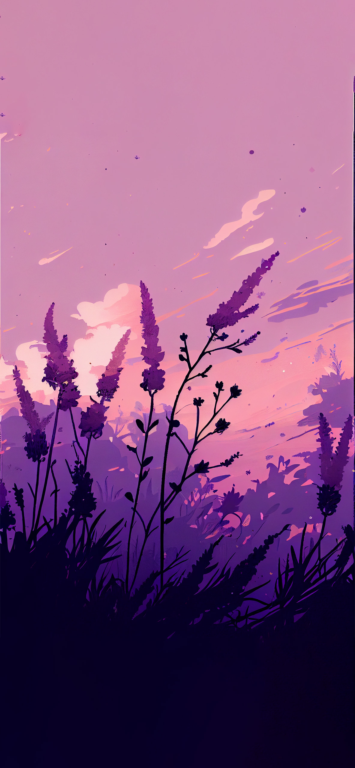 1190x2560 Lavender Aesthetic Wallpaper Aesthetic Wallpaper iPhone, Phone