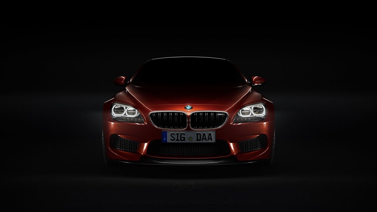 1250x700 vehicles BMW M6 black background headlights wallpaper, Desktop