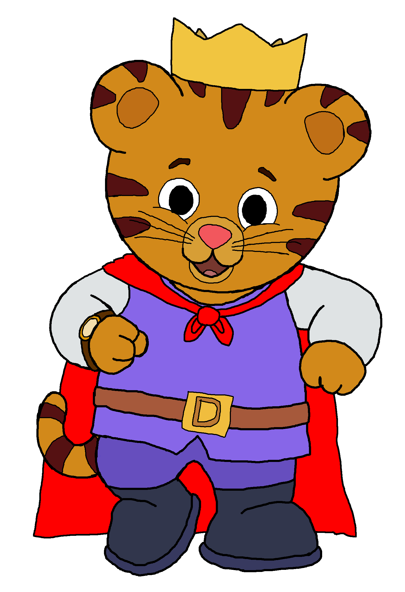 1540x2250 Prince Daniel Tiger Tiger's Neighborhood Fan Art, Phone